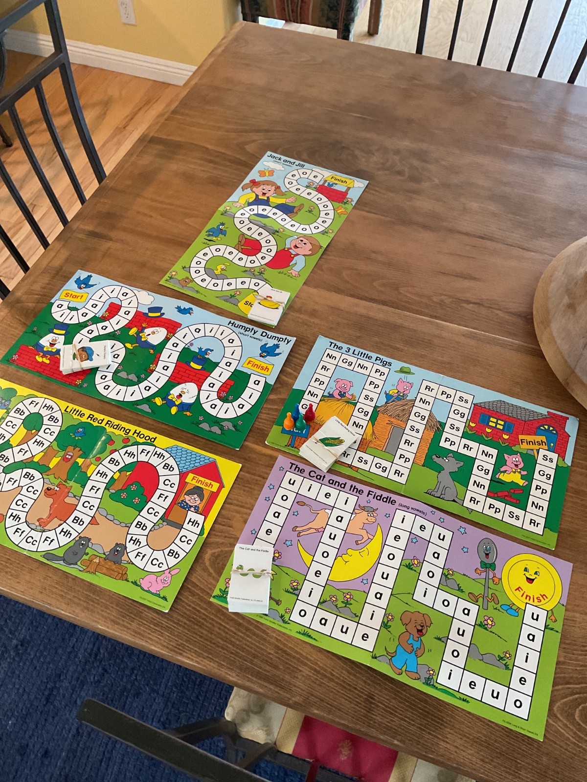 Frank Schaffer Folder Phonics/Phonemic Awareness Games Set of 5 EUC