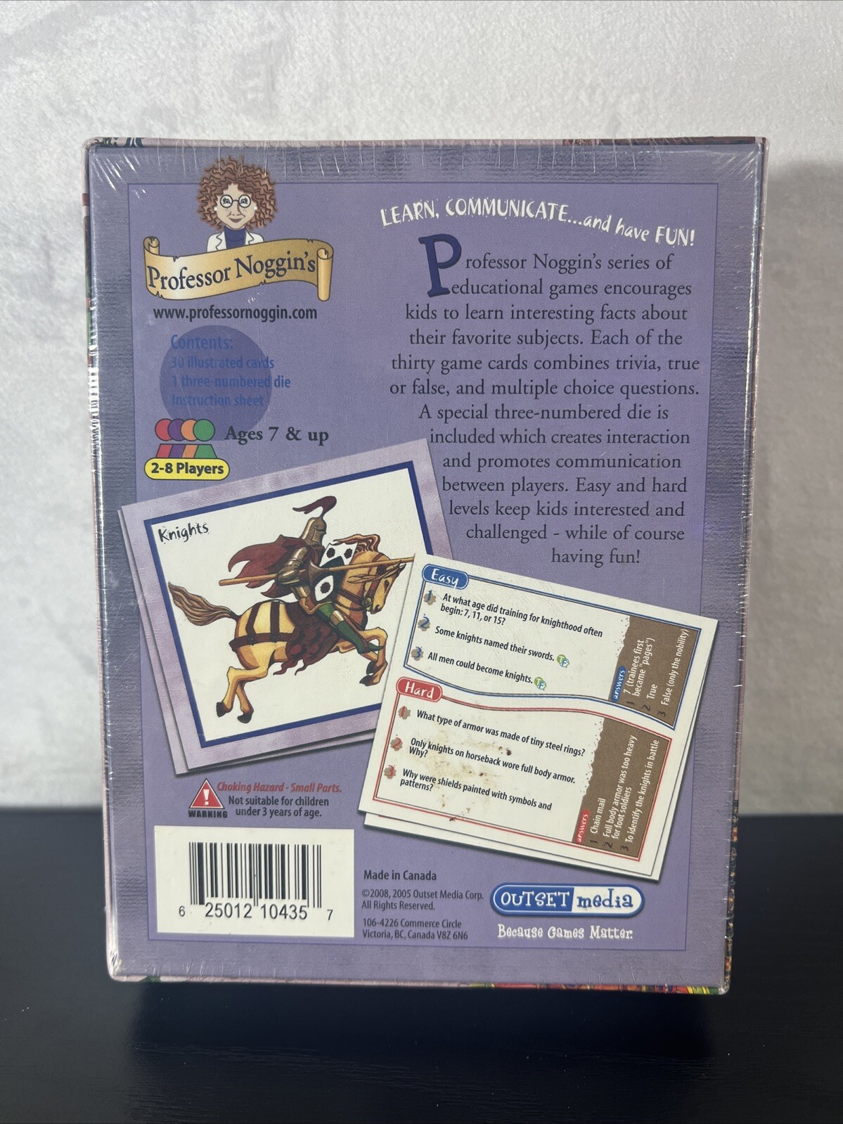 Professor Noggin’s Medieval Times (1066-1453 AD) Educational Card Game