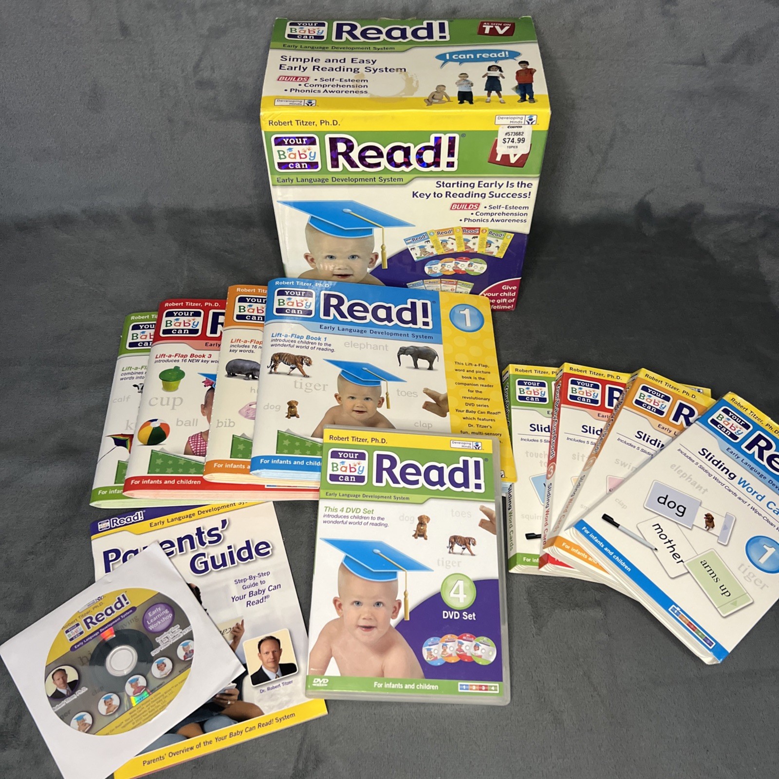 Your Baby Can Read Early Language Development System DVD Books Cards Complete