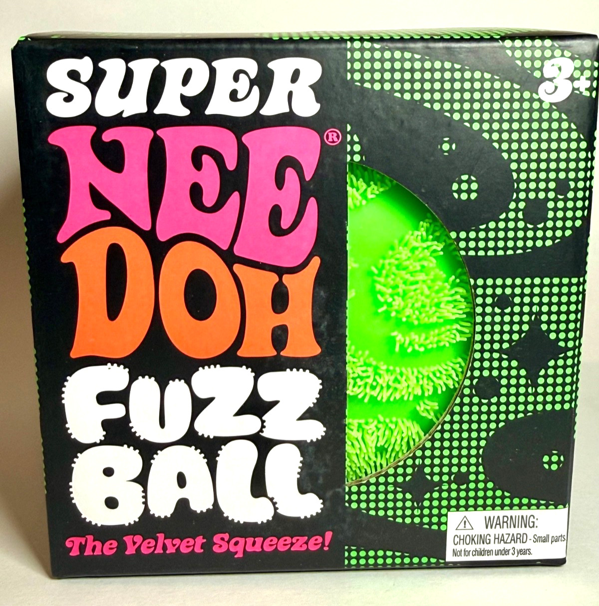 NeeDoh SUPER FUZZ Ball Green XL Giant Fuzzy Squishy Stress Toy 🔥 100% AUTHENTIC