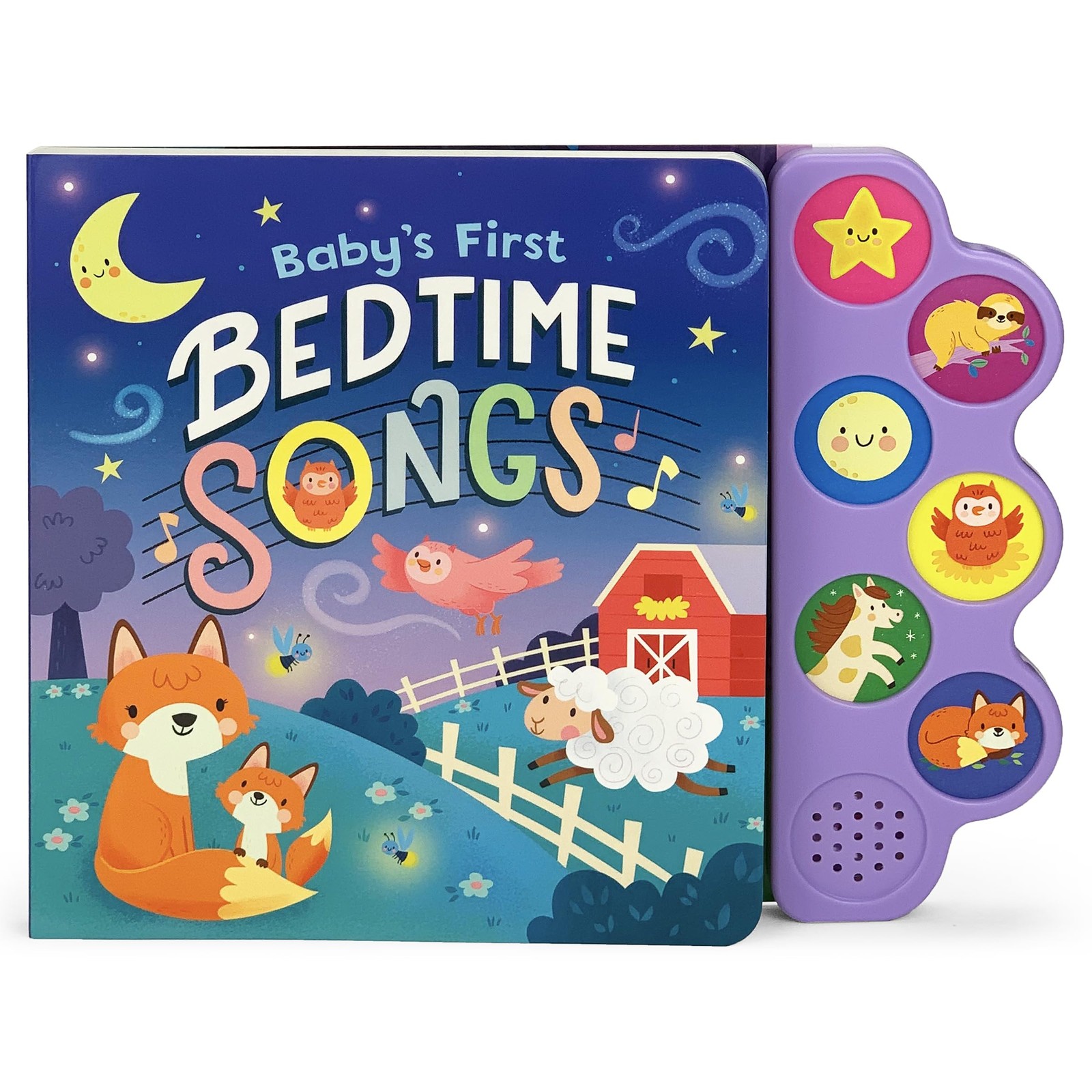 Baby’s First Bedtime Songs – Children’s Song Board Book with 6 Sing-Along…