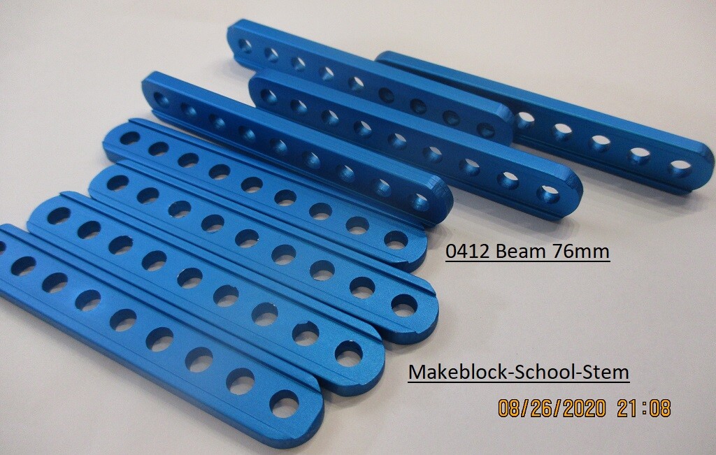 8 PAK Makeblock 0412 Beam 76mm Aluminum 6061 all 76mm length