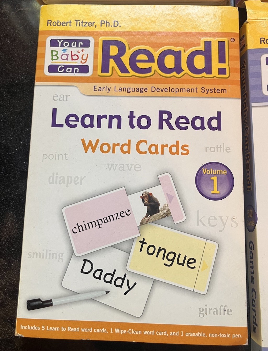 Your Baby Can Read Early Language Development DVD’s, Word Cards Game Card, Books