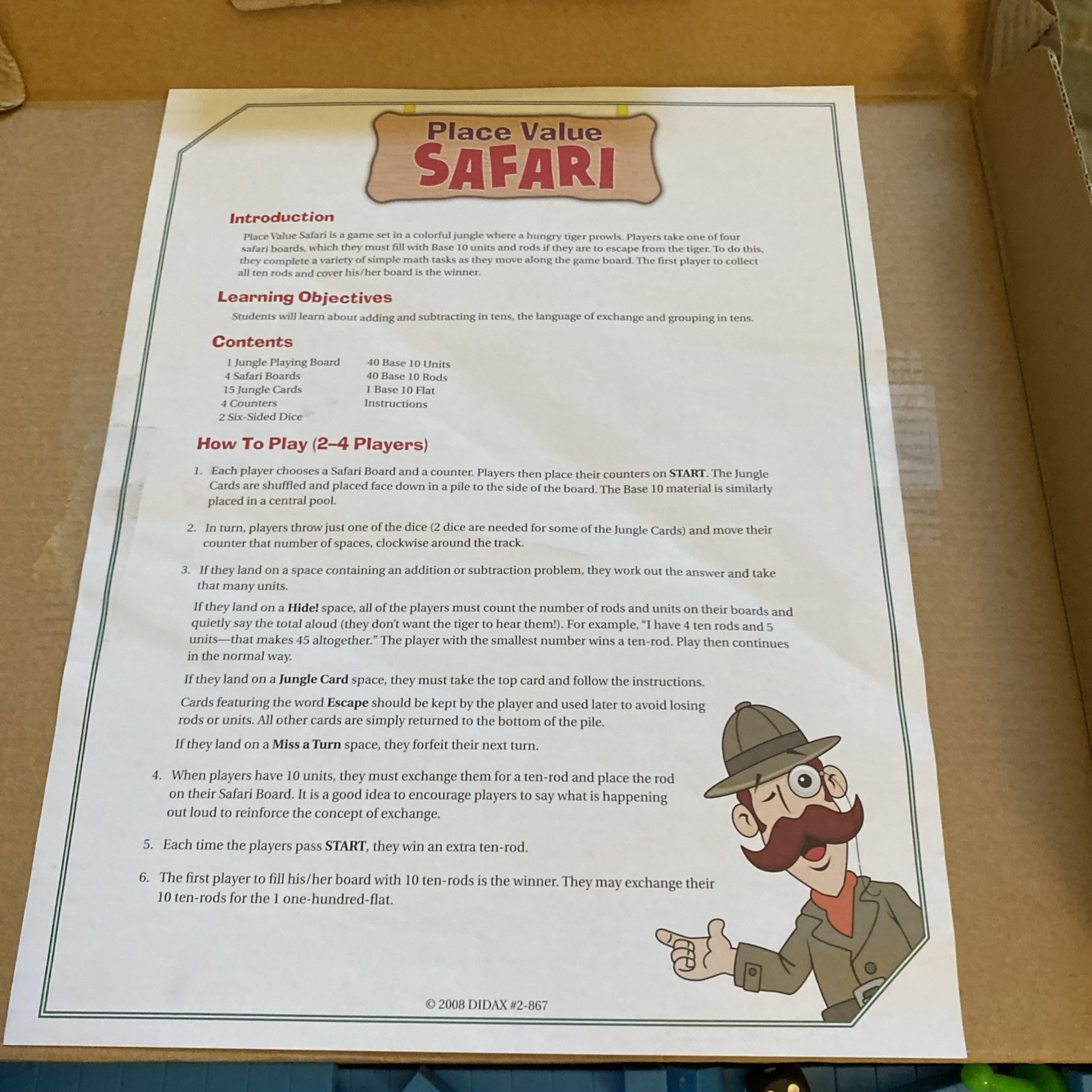 Didax Place Value Safari – Discovering Ones, Tens, Hundreds. Ages 8 And Up.