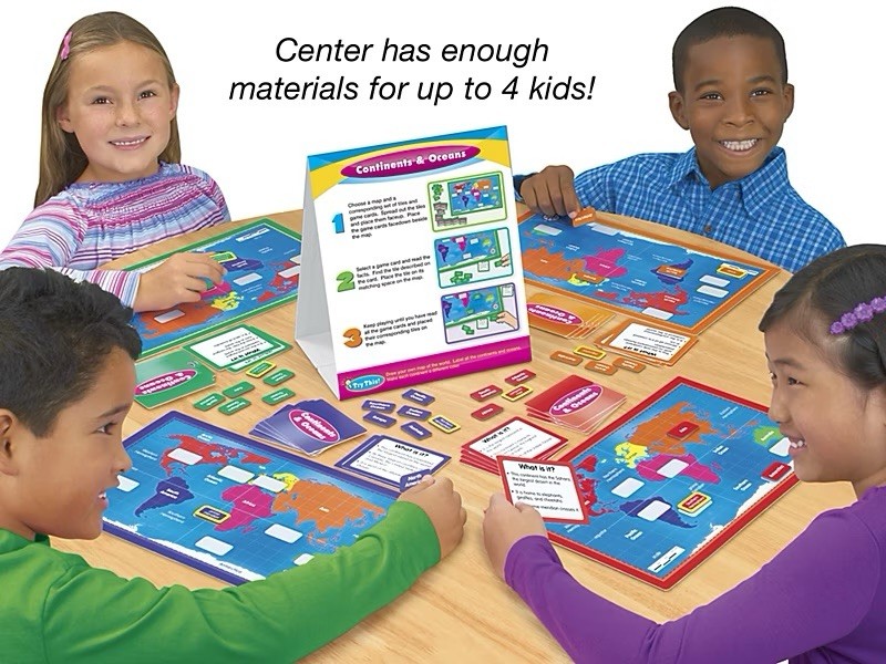 Lakeshore Social Studies Continents & Oceans Instant Learning Center PP916