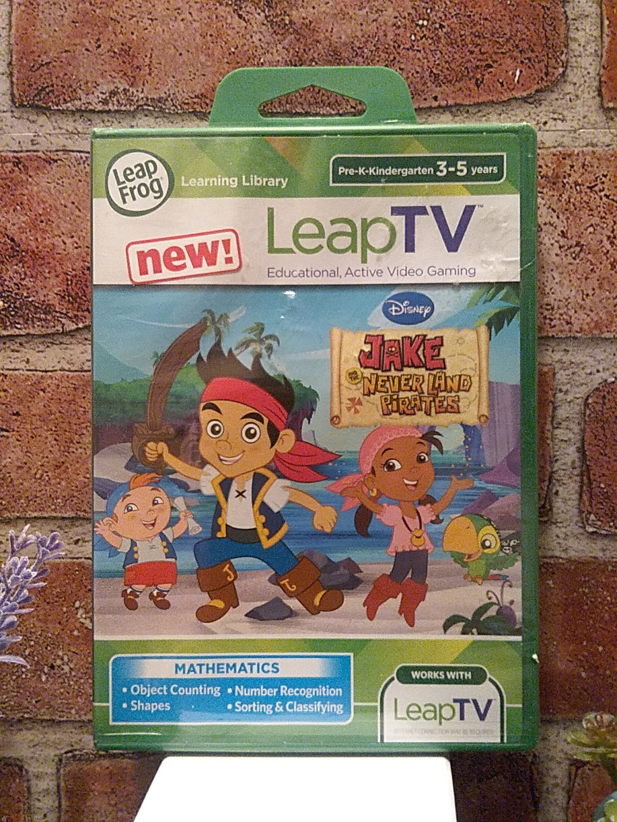 2014 Leap Frog LeapTV Video Game Disney Jake Neverland Pirates Mathematics NEW!