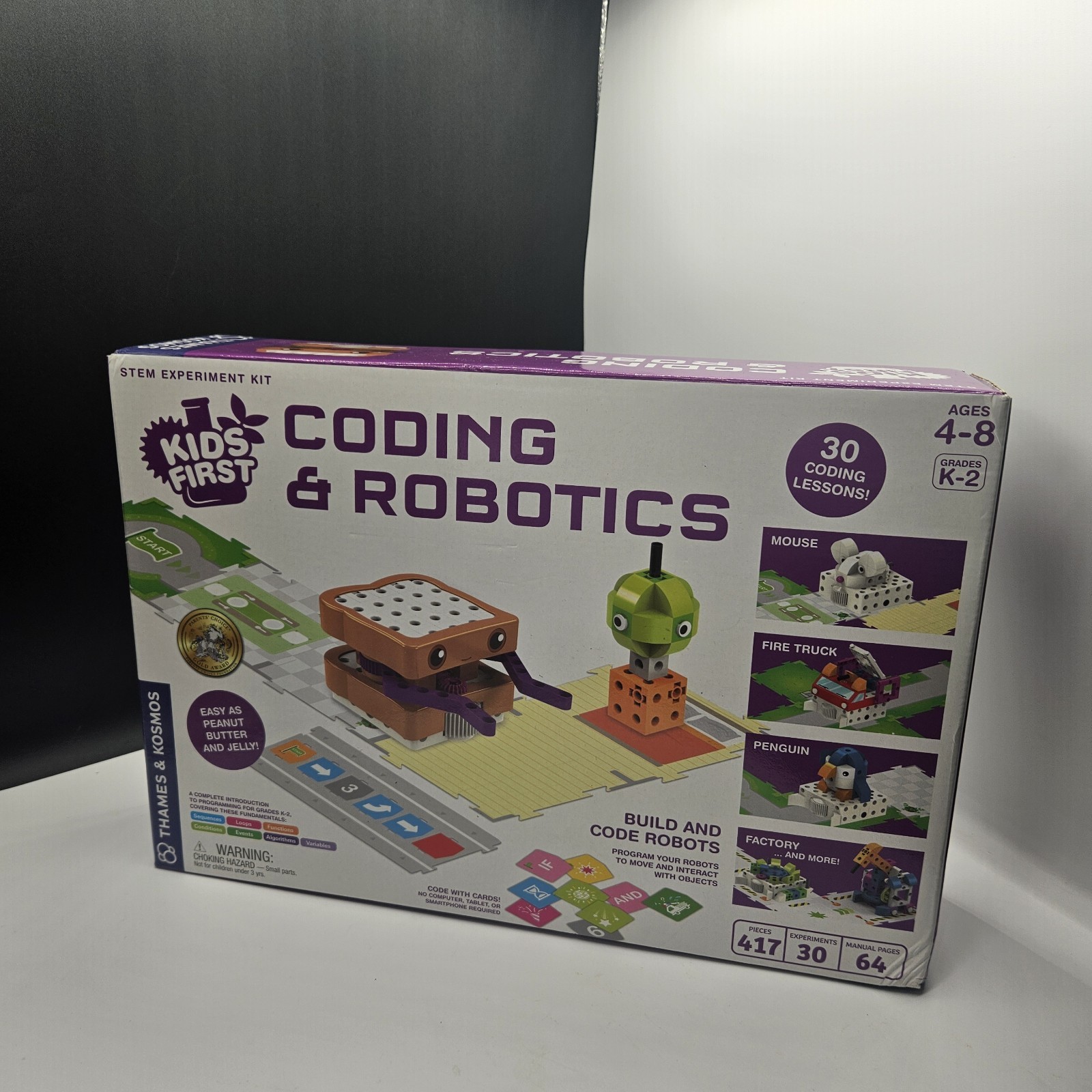 First Kids STEM Robotics & Hands-On Coding kit for Ages 4-8, Thames Kosmos NEW