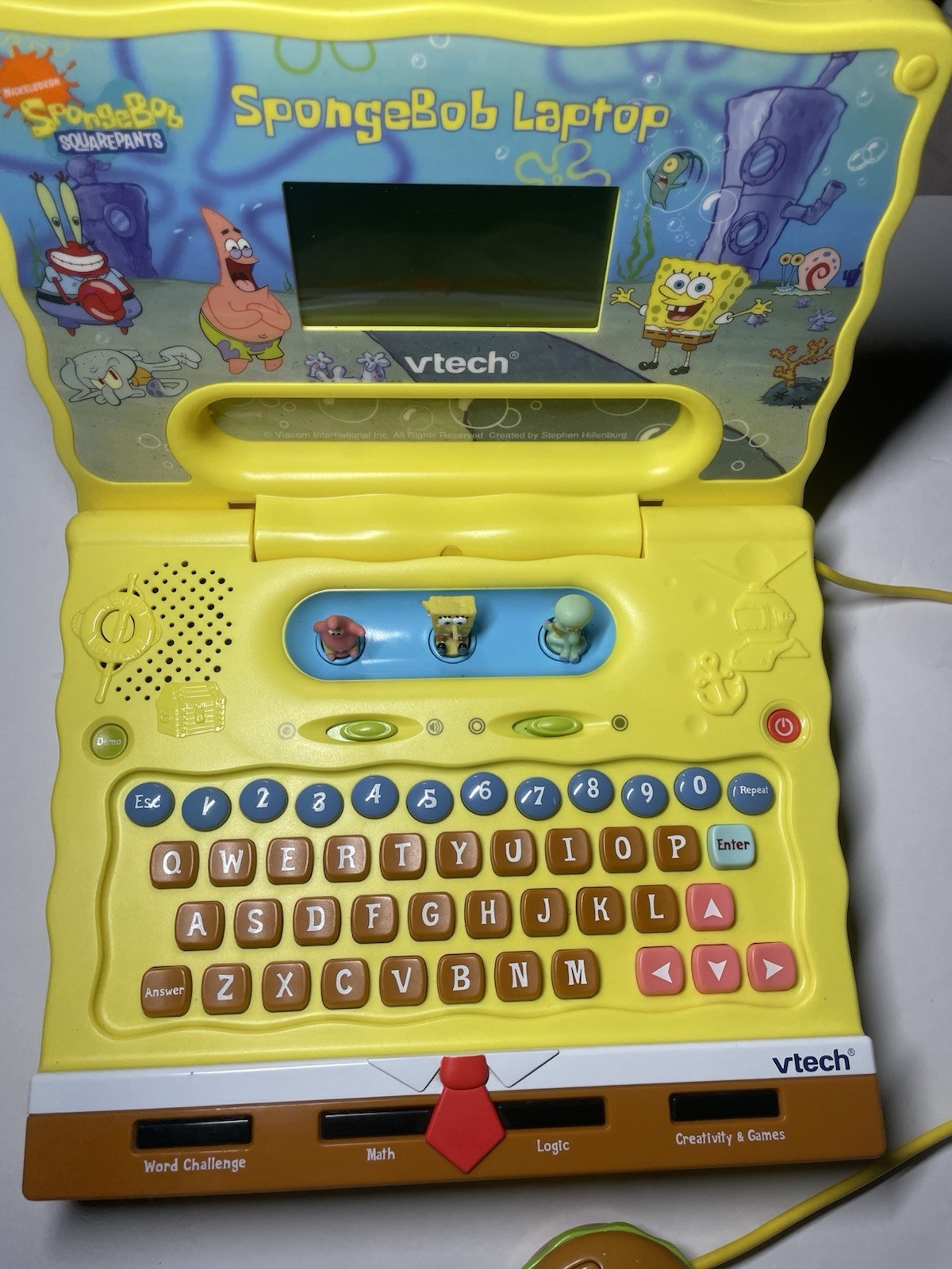 Vtech SpongeBob SquarePants Activity Laptop Vintage – Working, Slightly Scuffed