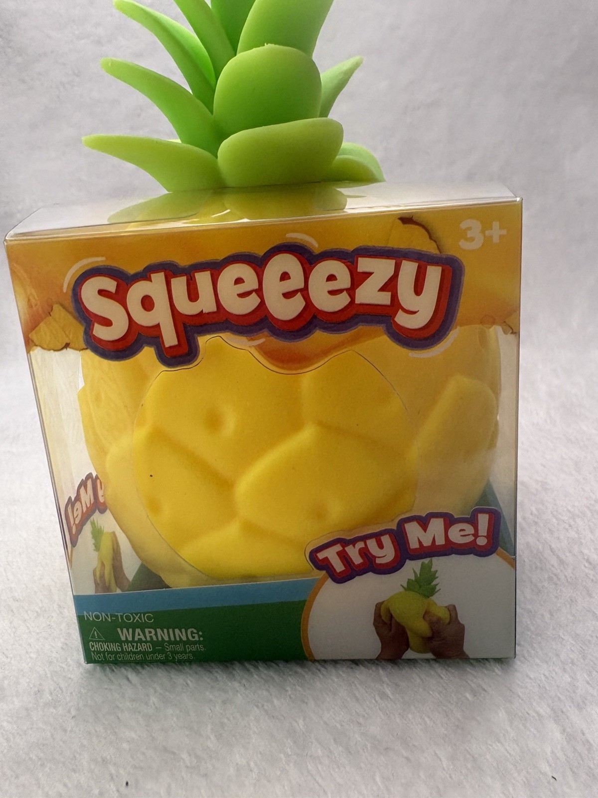 Sunny Days Squeeezy Viral Pineapple Sensory Fidget Toy New Sealed Shipped Fast!