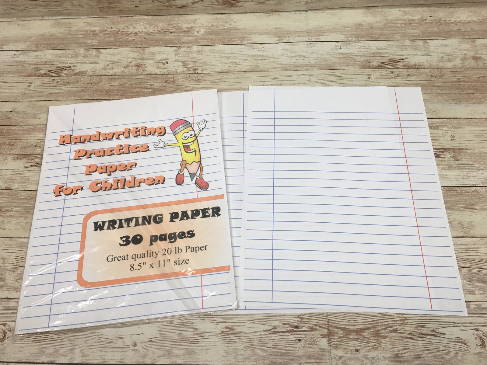 Writing Paper – Handwriting Practice Paper For Children – 30 Sheets