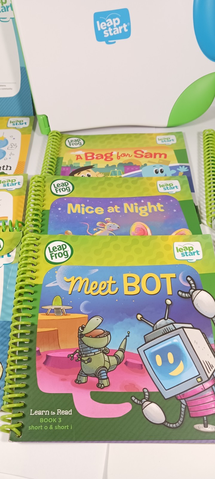 HUGE Lot Of LeapFrog LeapStart Interactive Learning System 10 Books Set, Works