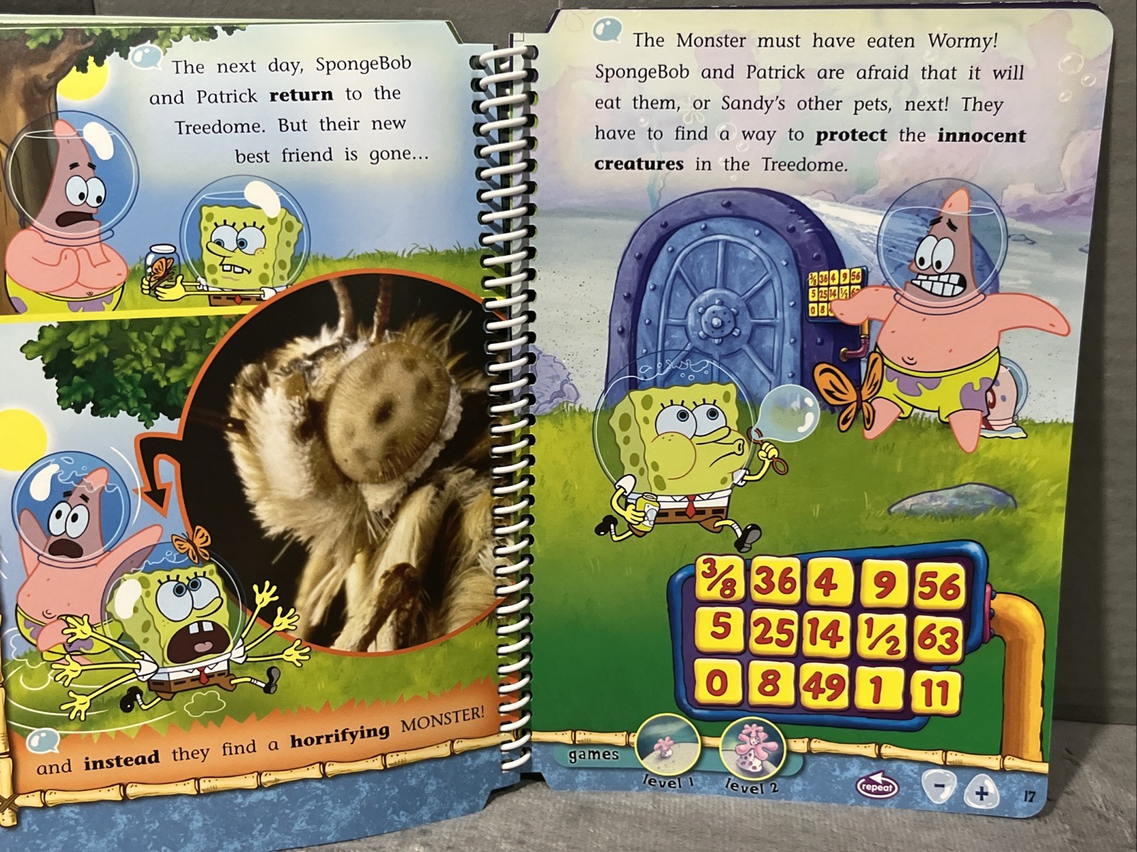 Leap Frog LeapPad Learning System SpongeBob Squarepants Salty Sea Stories Book