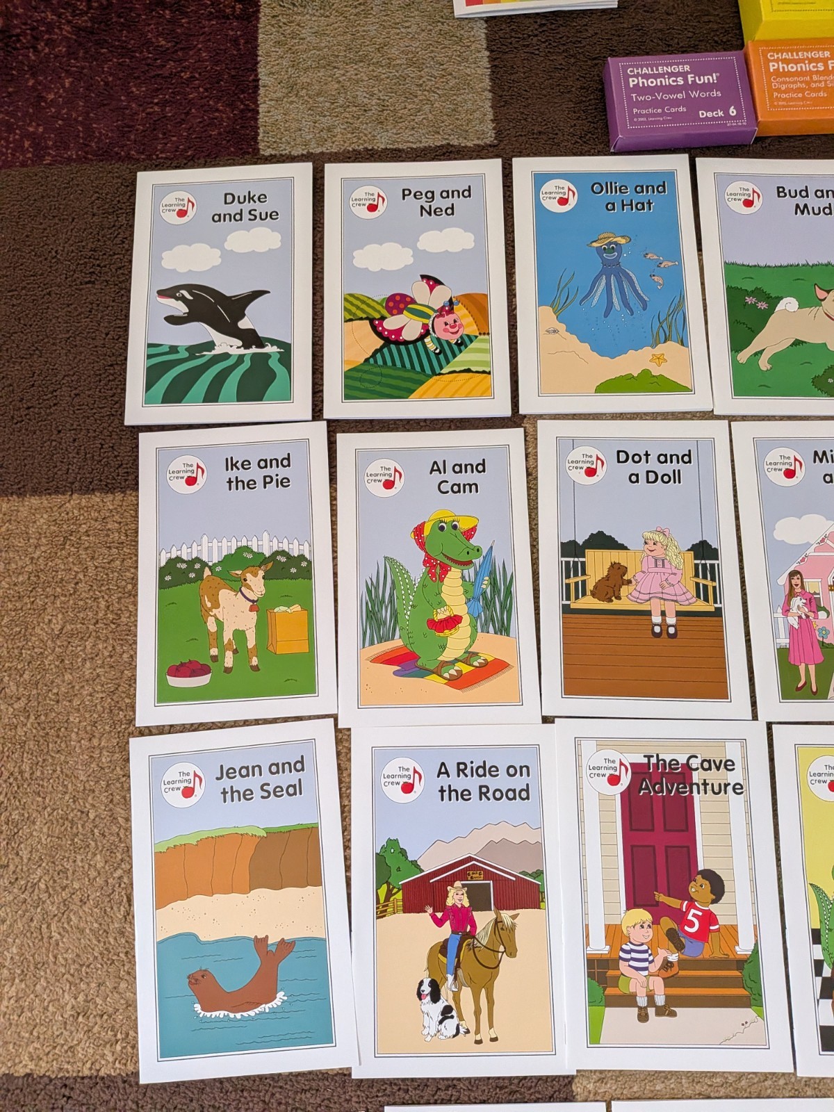 Challenger Phonics Fun Age 2+ Early Reading Books DVDs CD Cards Almost Complete