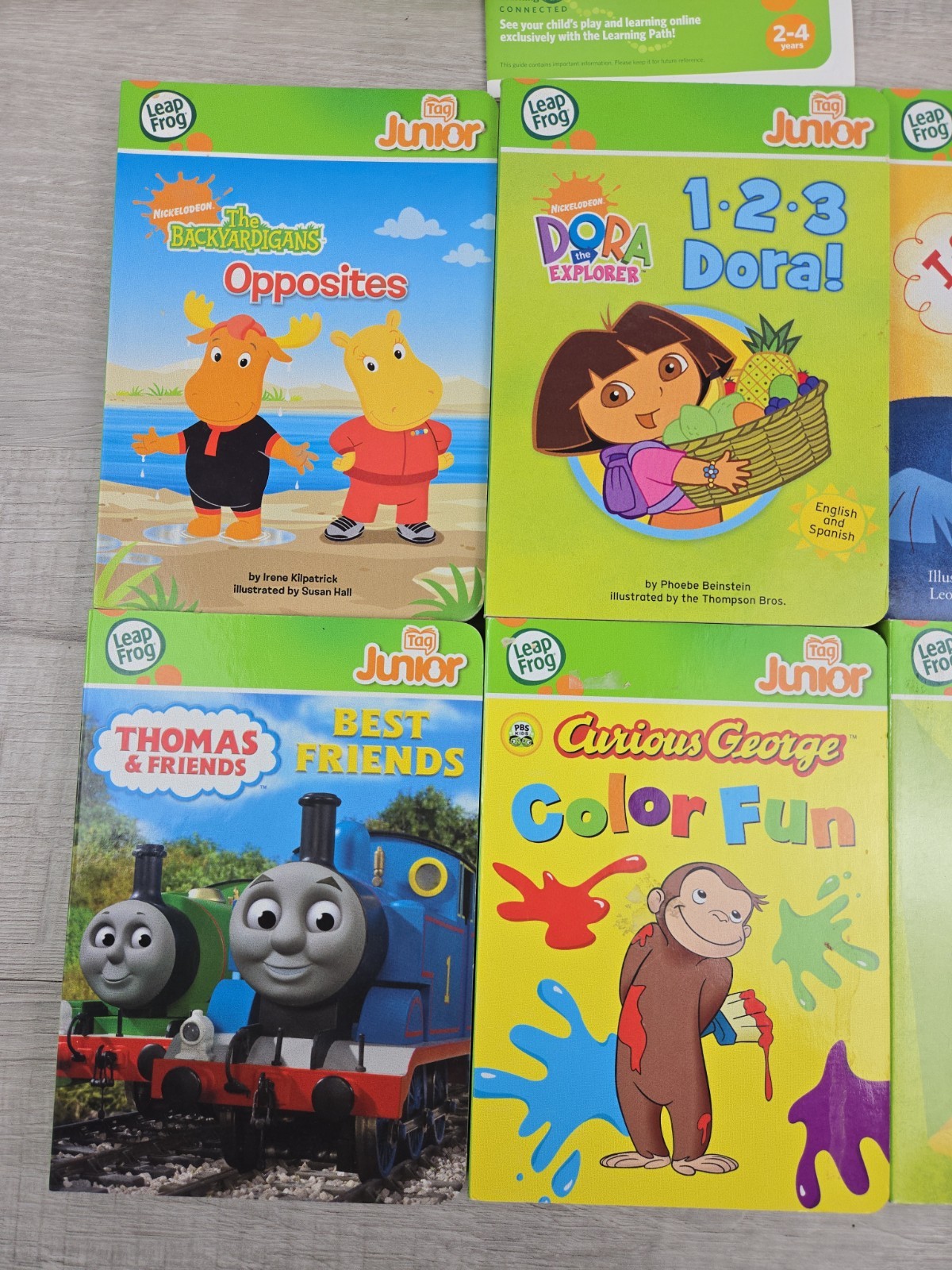 Leap Frog TAG Junior Reading System Kids + 6 Books With Dog Reader Tested