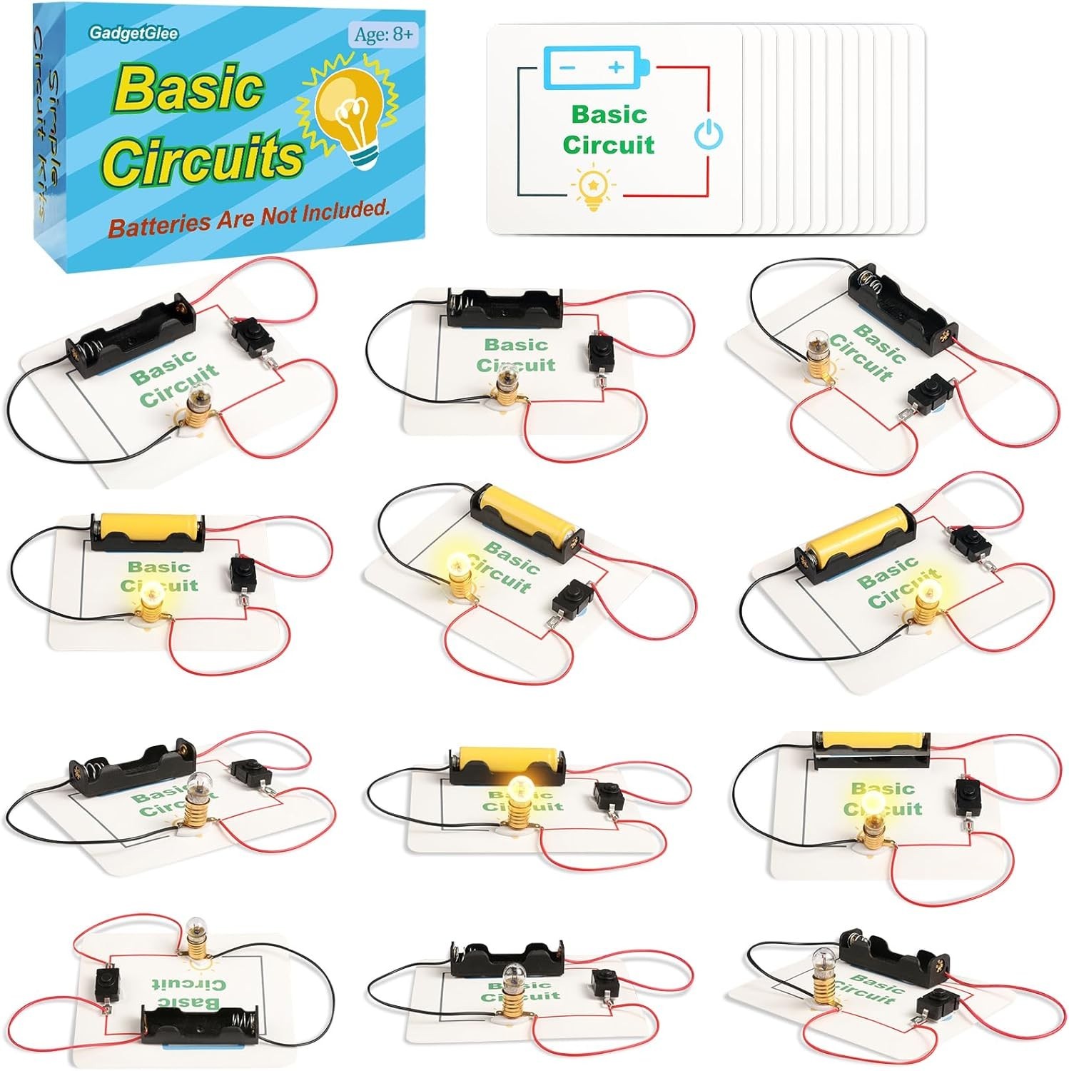 Hands-On Electric Circuit Science Kit for Kids 8+ – 12 Fun Experiments Included