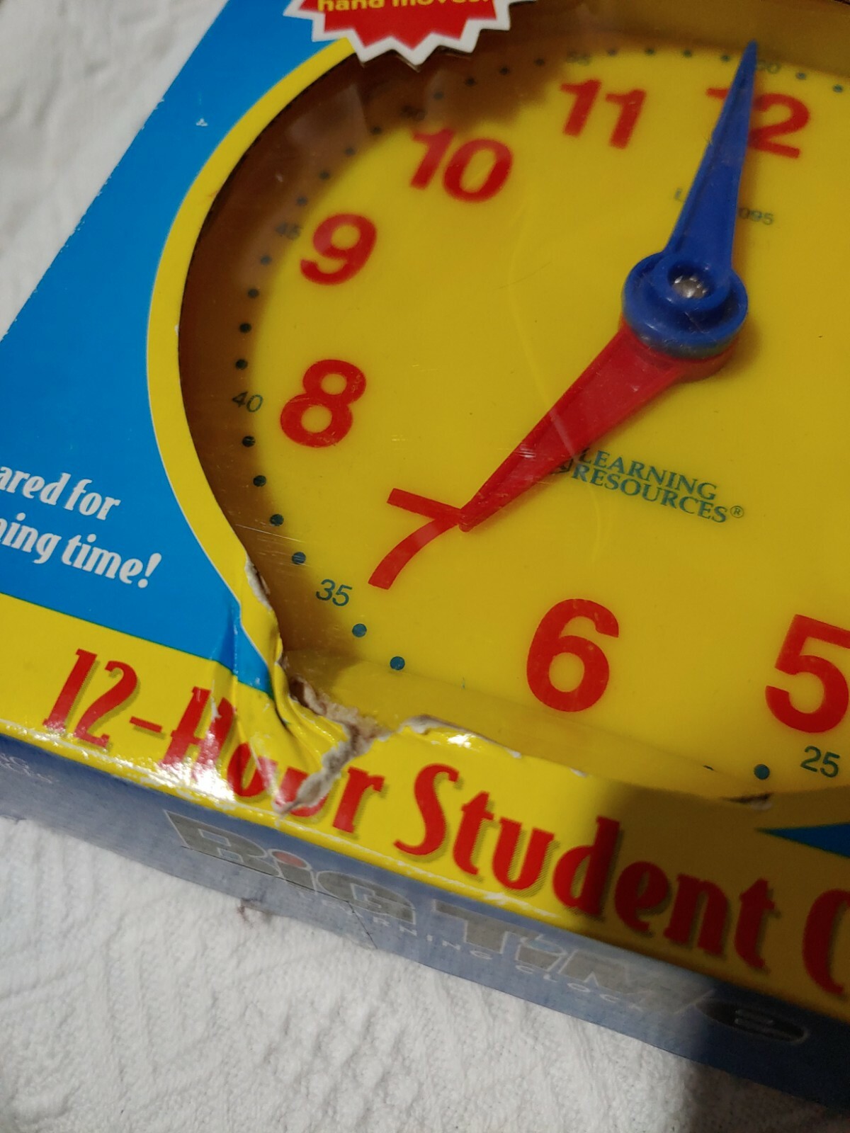Big Time Learning Clock Learning Resources With Box 5.5″ LER 2095