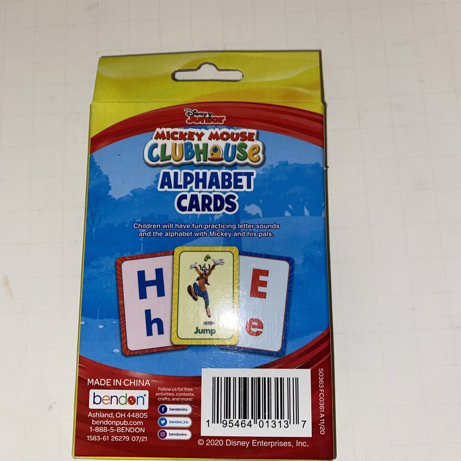 Flash Cards Set Of 5 Pre-k 3+ Math Alphabet Phonics Mickey Gabby Playskool