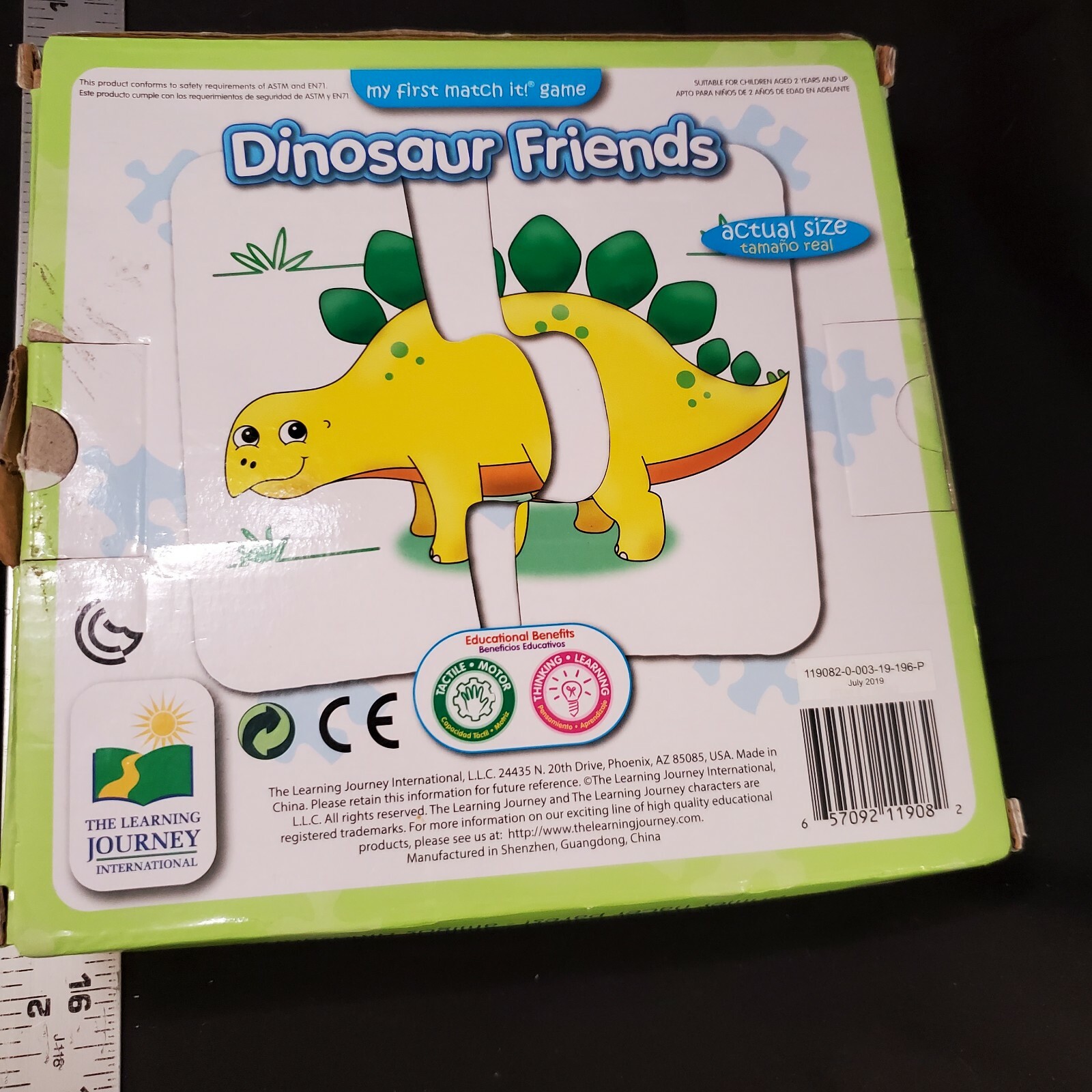 The Learning Journey: My First Match It – Dinosaurs Toys, Puzzles COMPLETE