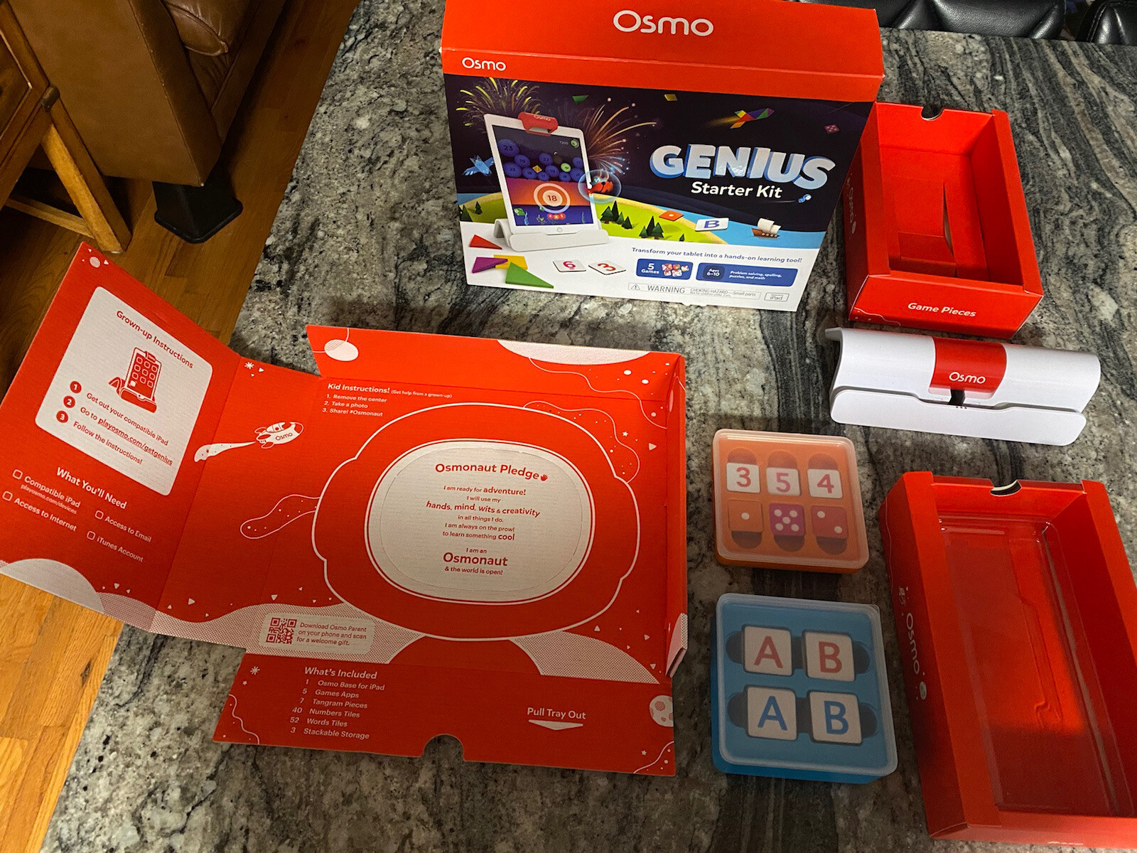 Osmo 901-00011 Genius Starter Kit Learning System Missing Tangram Pieces