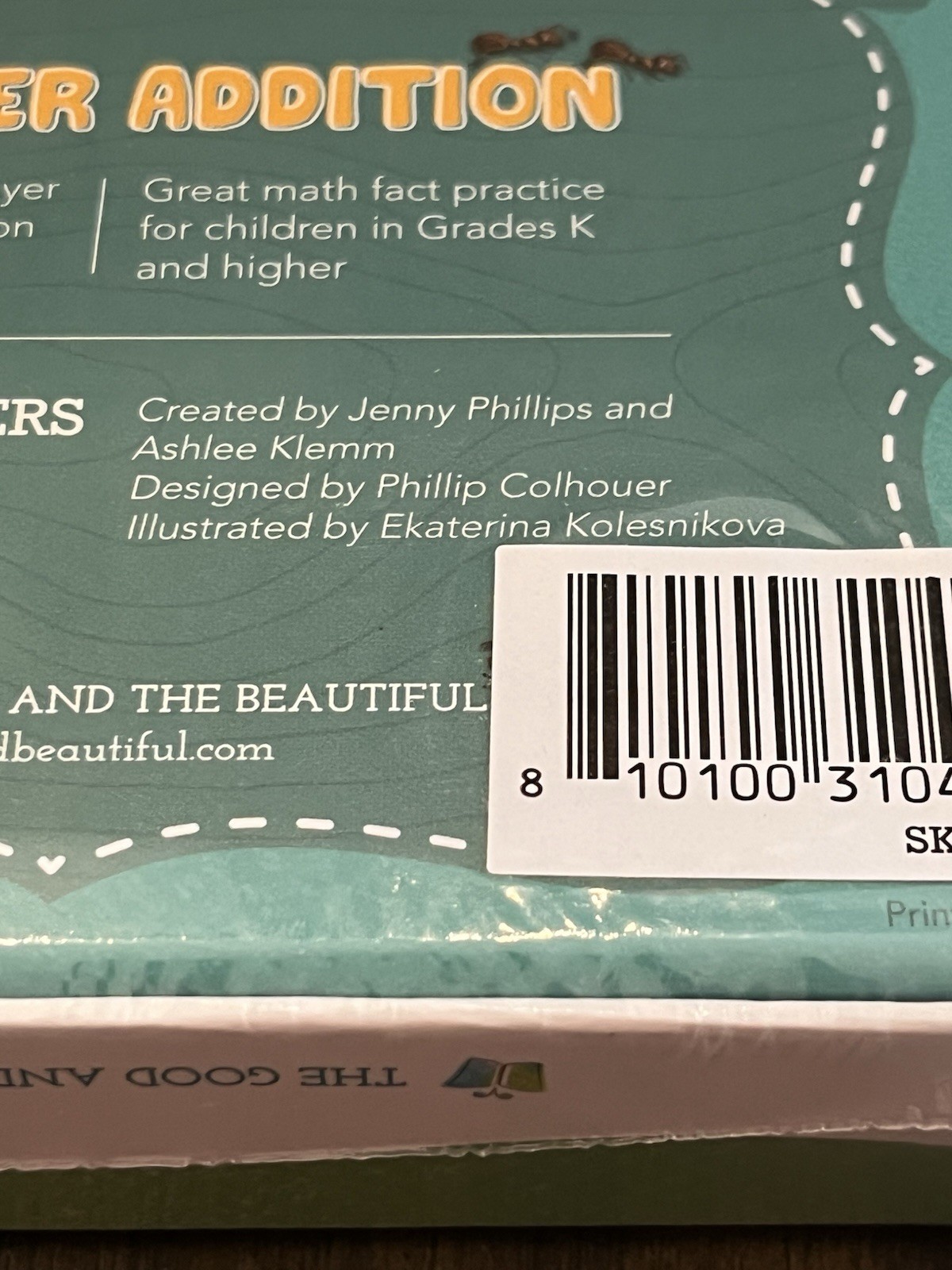 The Good and Beautiful Anteater Addition Card Game – New – Sealed