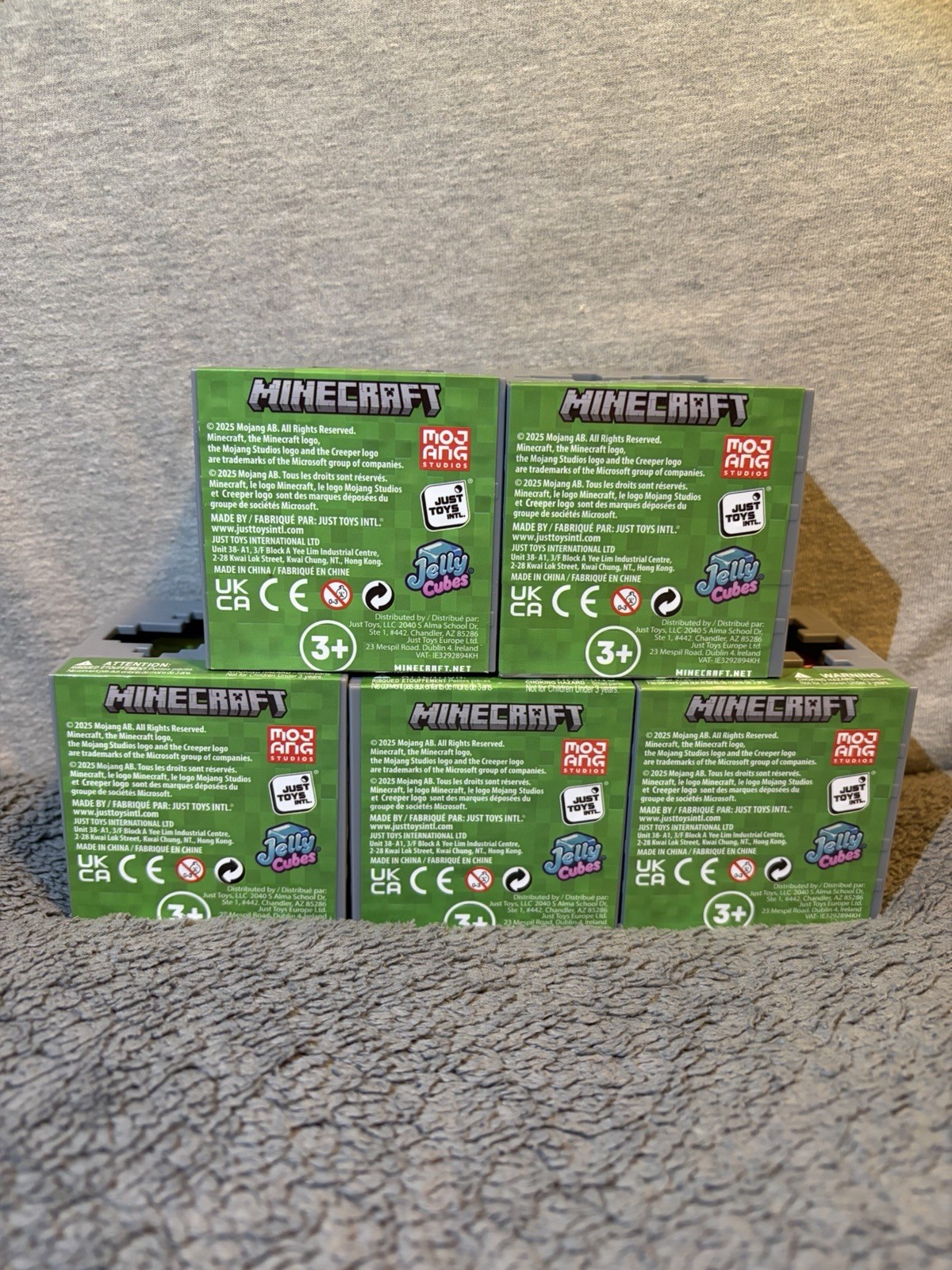 Lot 5 Minecraft Jelly Cubes Complete Set Viral TikTok Squishy Toy FREESHIP ✅Pics