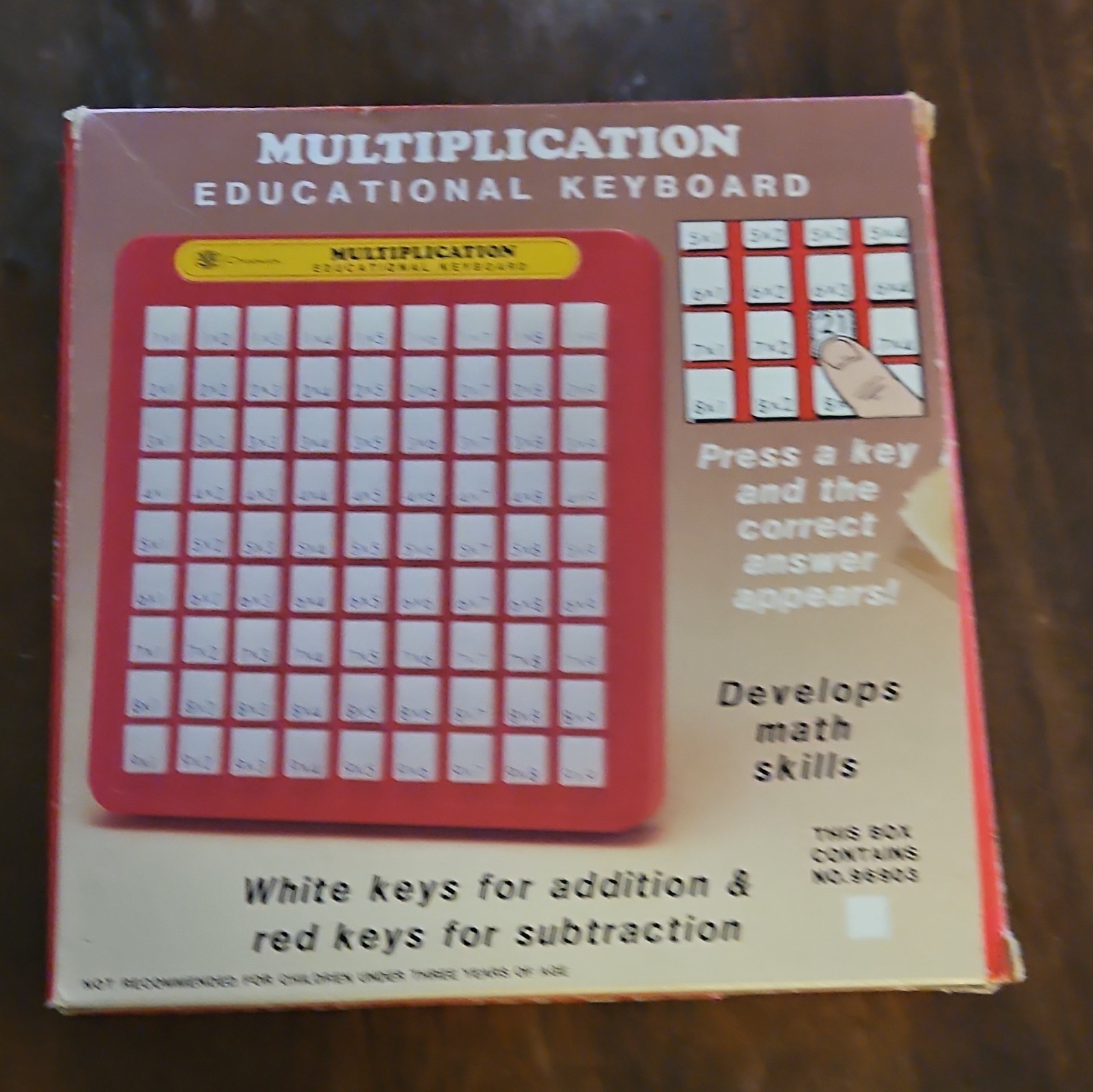 1960s Chadwick Educational Keyboard Addition & Subtraction Mathematics Toy