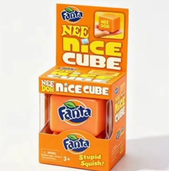 Schylling NeeDoh Nice Cube – Fanta Edition (Orange)