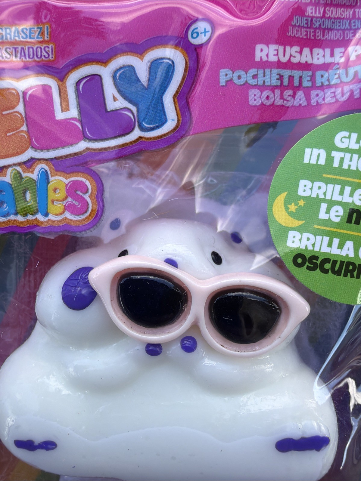Taba Jelly Squeezeables Glow In The Dark Animal Squishy Squeeze Toy