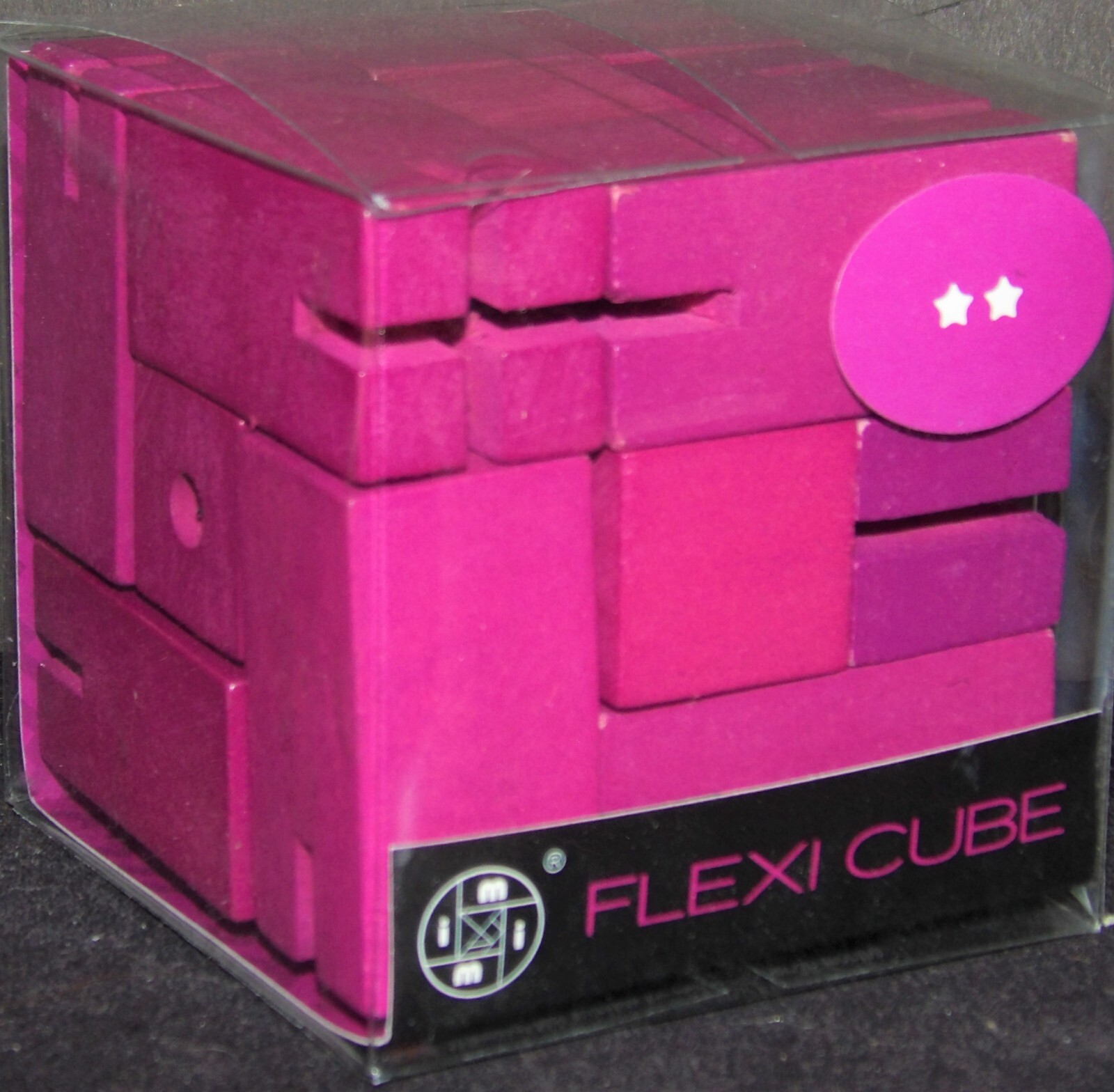 Flexi Cube NEW Wooden PURPLE Build Toy RARE , Streamline, Simple Genius age 6 u