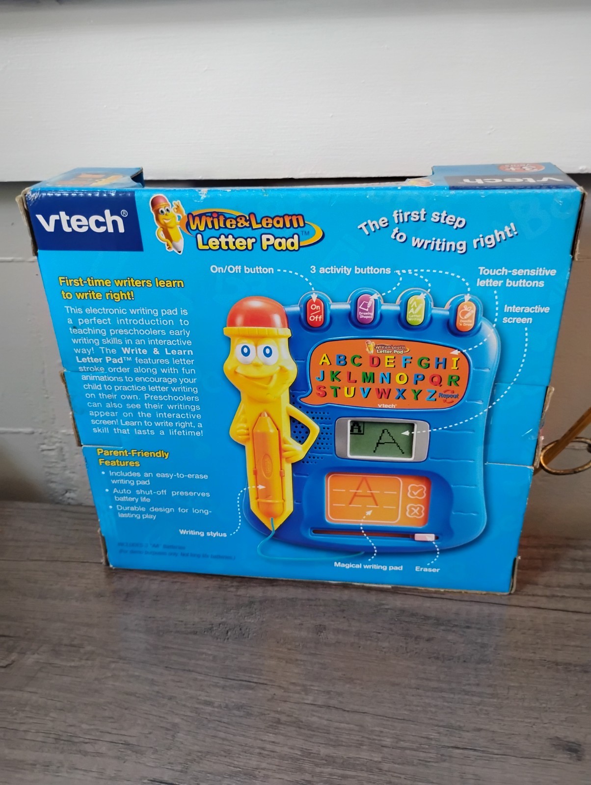 Rare 2005 VTech Write & Learn Letter Pad Electronic Preschool Learning Toy-New