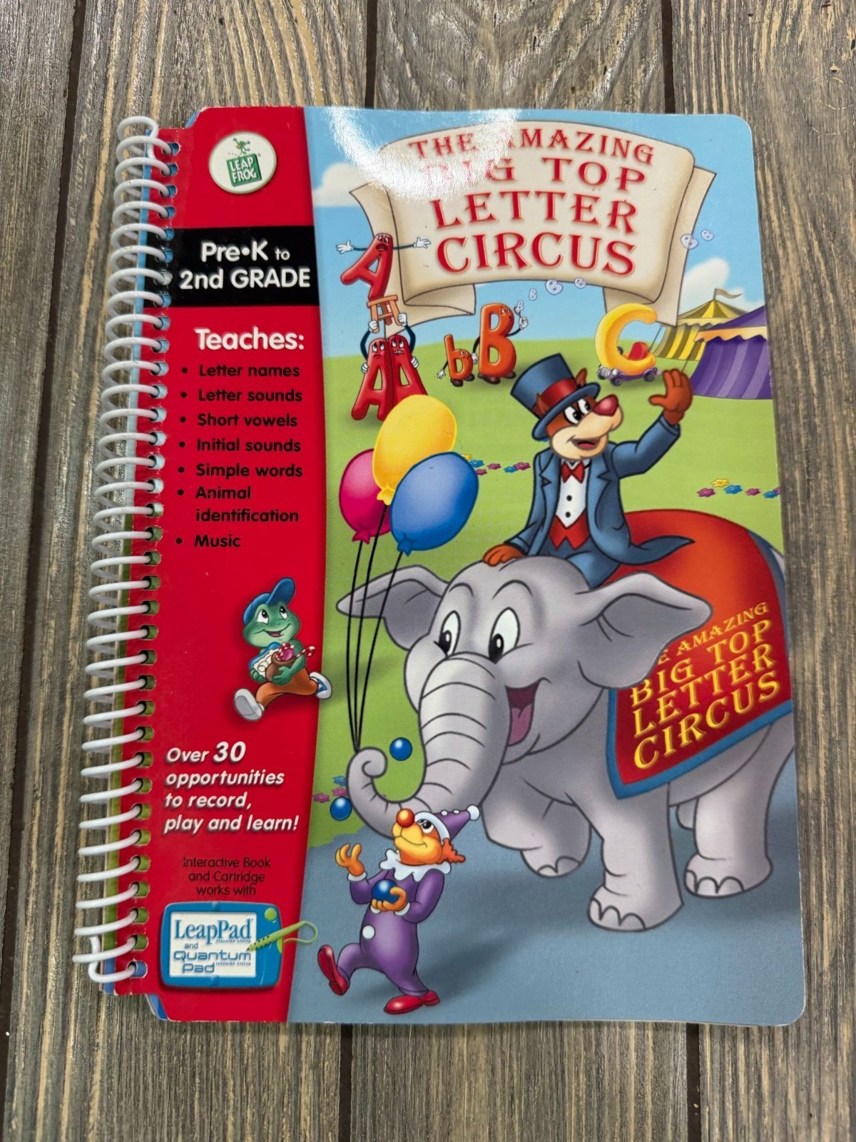The Amazing Big Top Letter Circus LeapPad Interactive Book PreK-2nd Grade