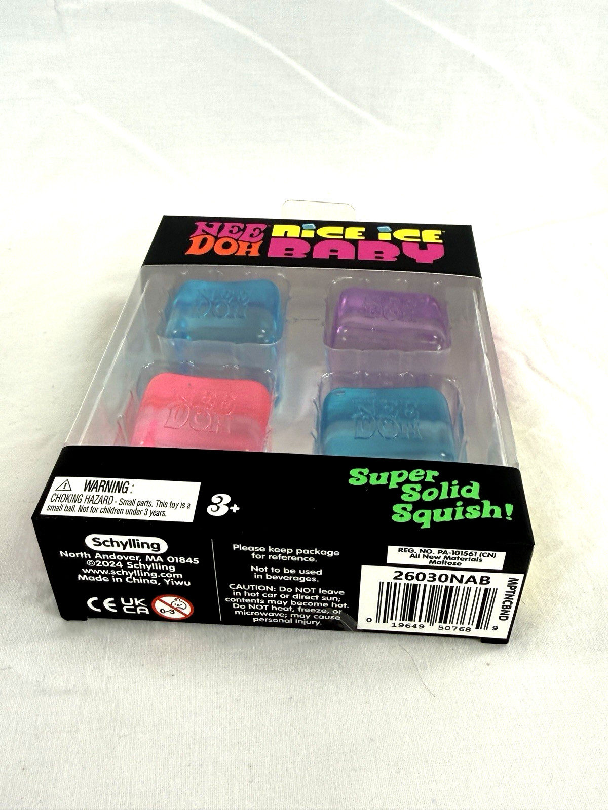 NEEDOH Nice Ice Baby 4 Pack Set Blue,Purple And Pink