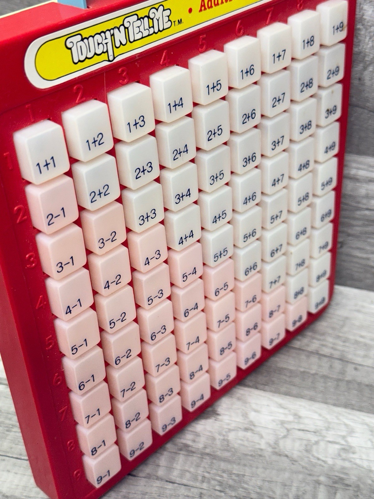 Touch N Tell Me Math Addition & Subtraction Learning Tool Vintage 1981 Galoob