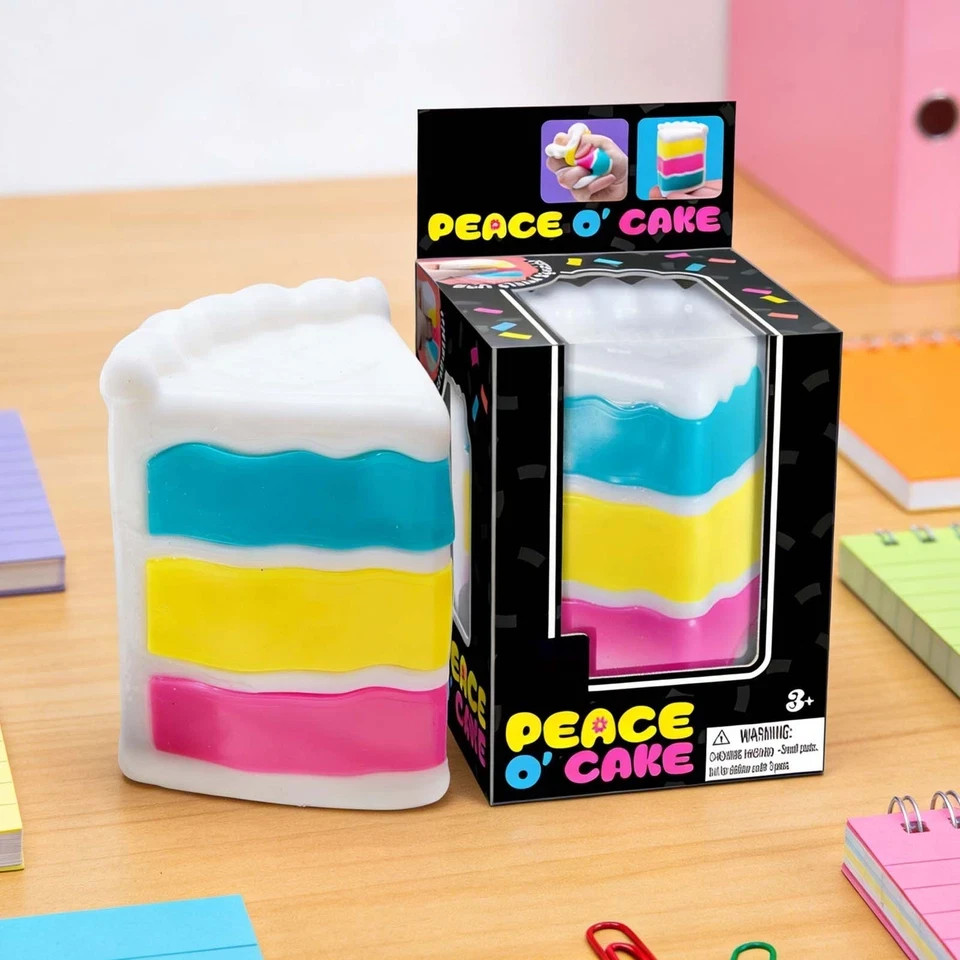 ULTRA RARE 🎂 Peace O’Cake Limited Edition Sensory Squeeze Toy For Ages 3 And Up