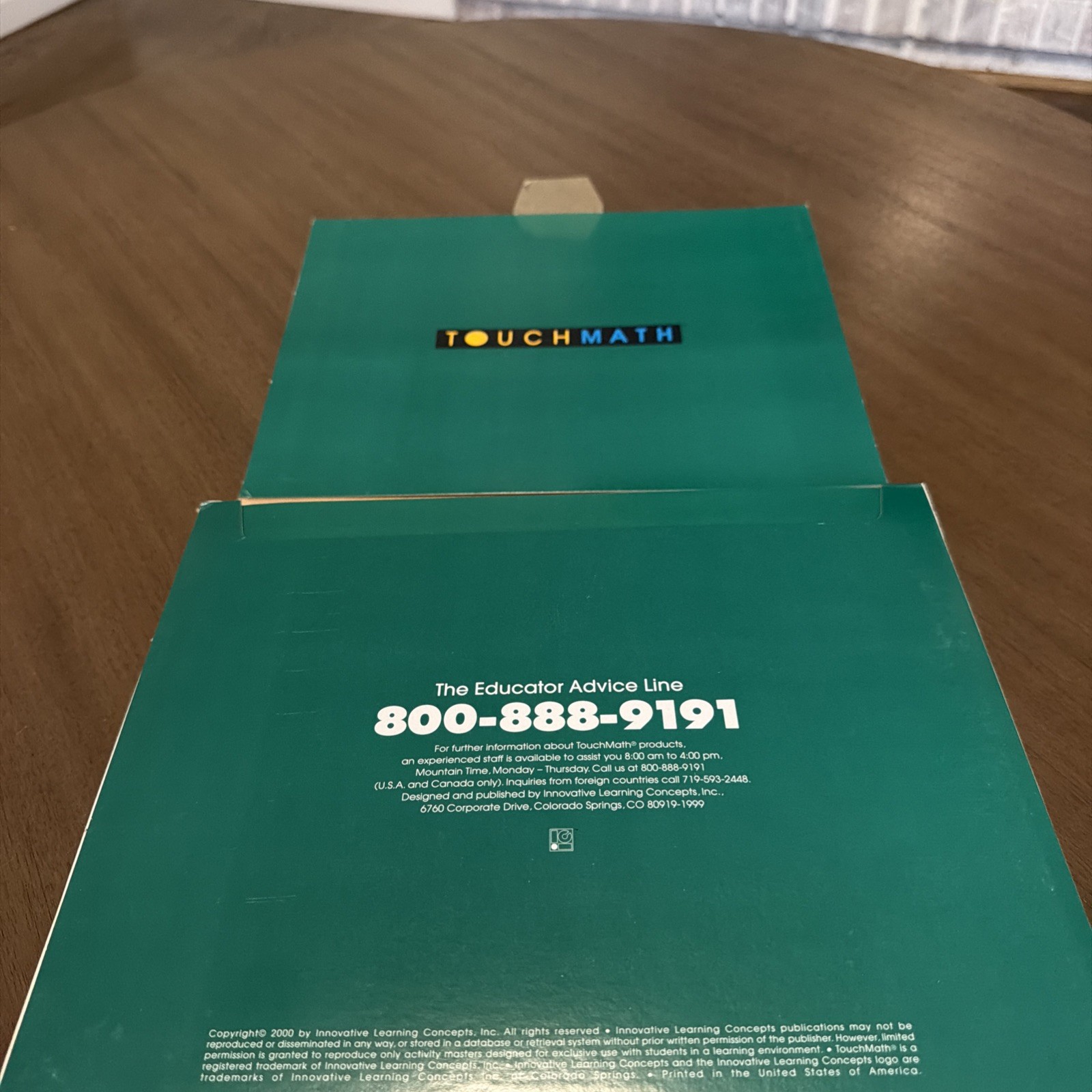 TouchMath – General Math Kindergarten – TM671 Complete – Copyright 2000