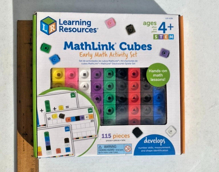 Learning Resources MathLink Cubes Early Math Activity Set – 115 Pieces-ages 4+