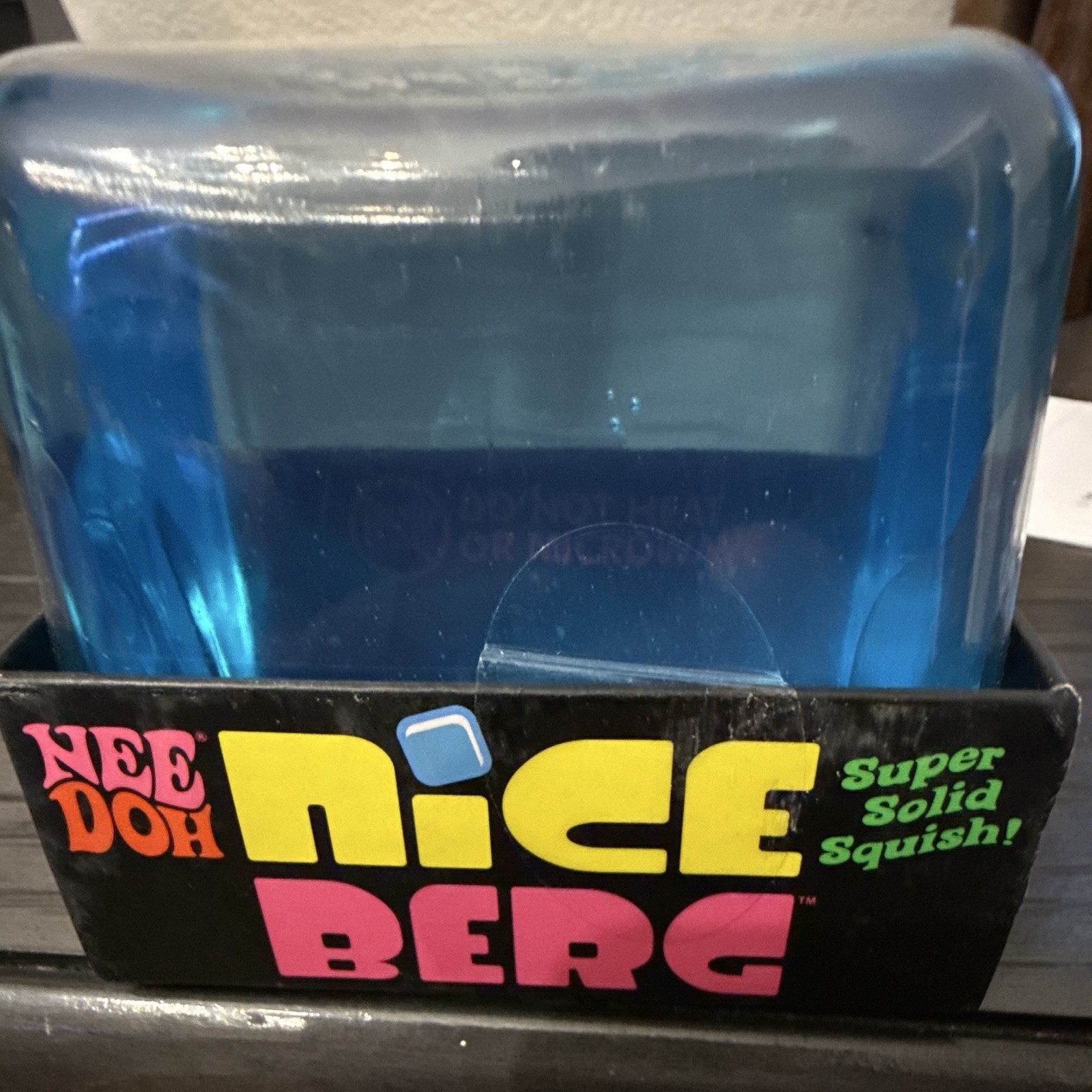 NeeDoh Nice Berg Super Solid Squish Squeeze Ball Stress Reliever, Blue Maltose