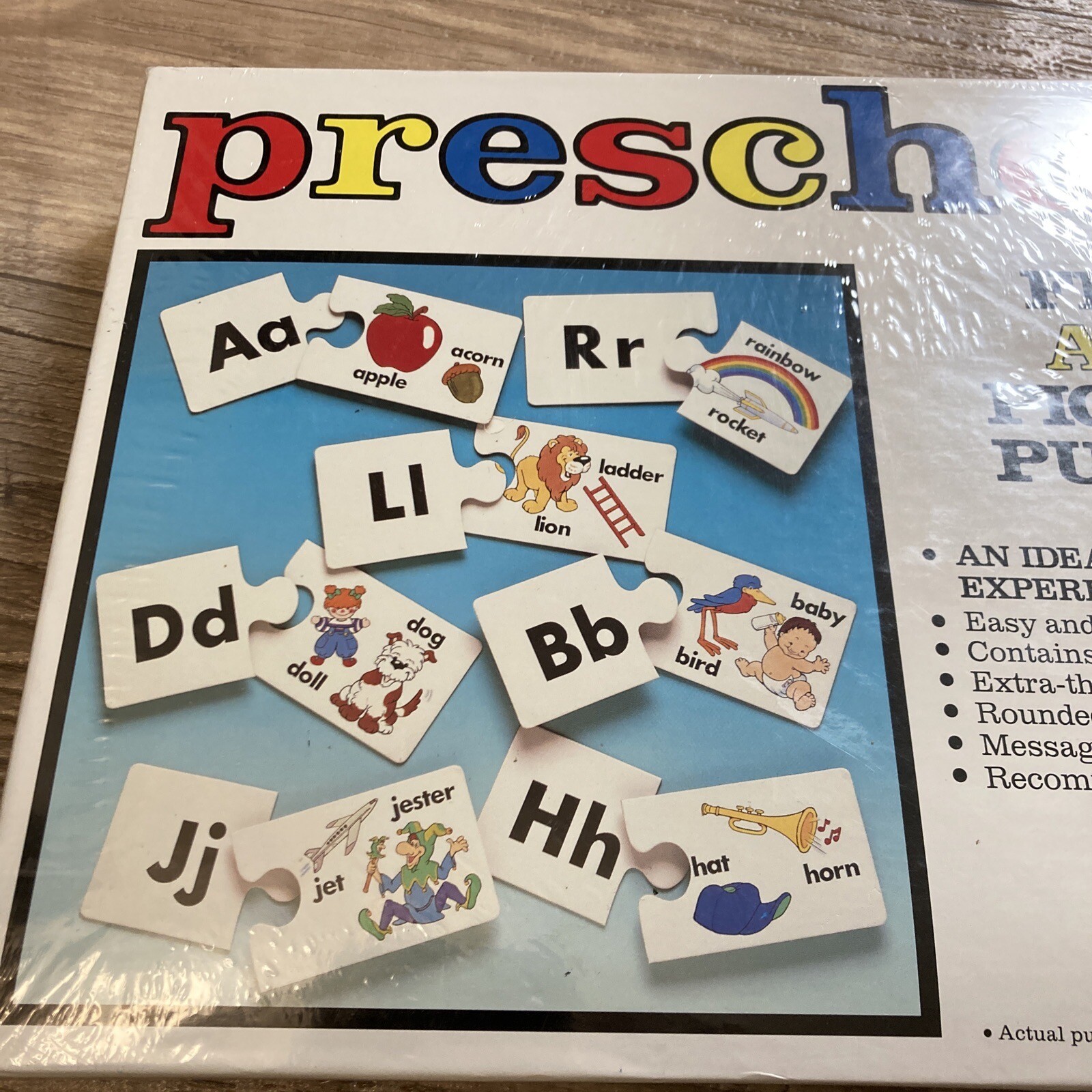 Vintage 1988 American Publishing Preschool First ABC Picture Puzzles Sealed