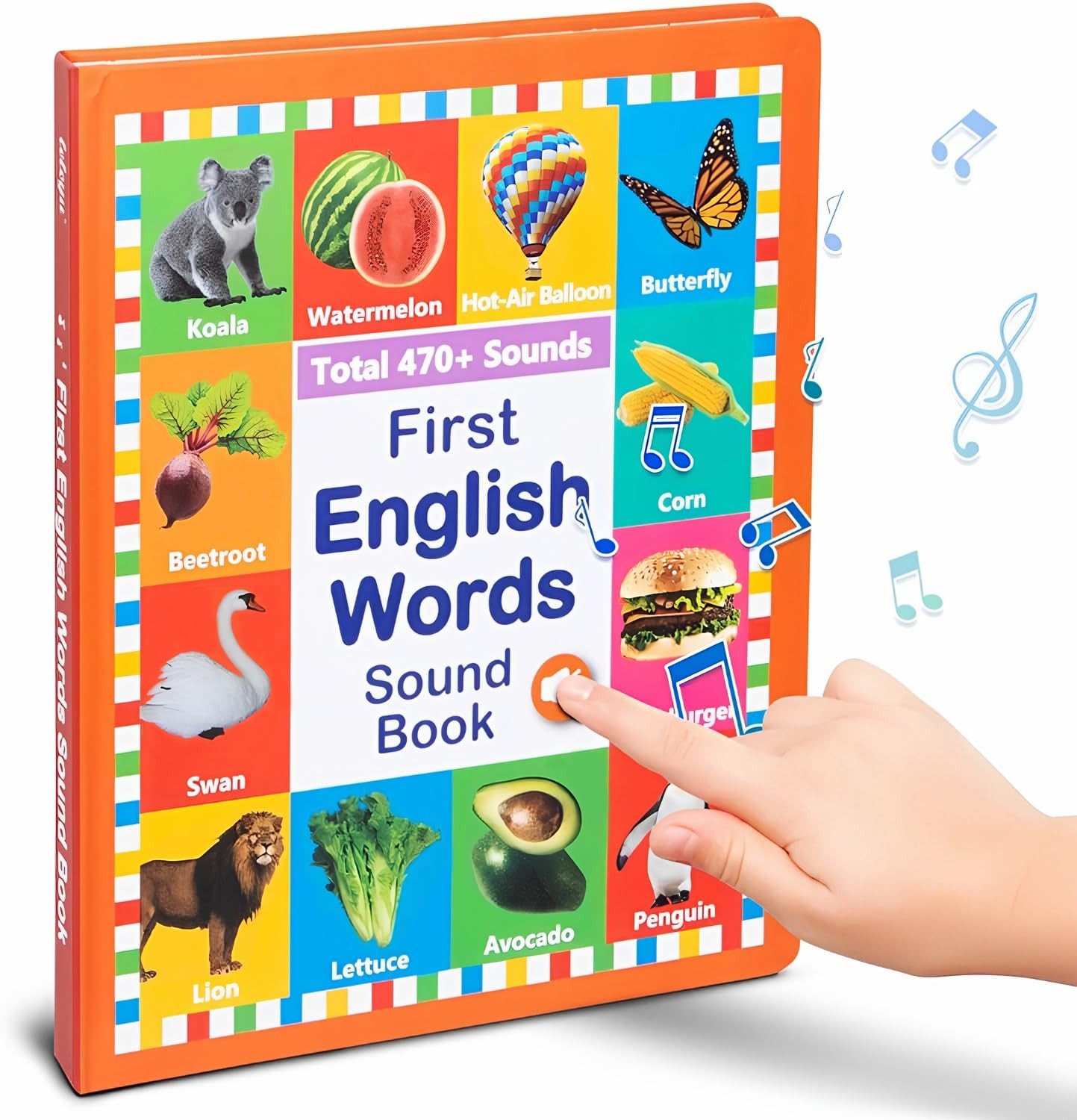 2025 New My First English Words Sound Book Toy, English Learning Talking Book