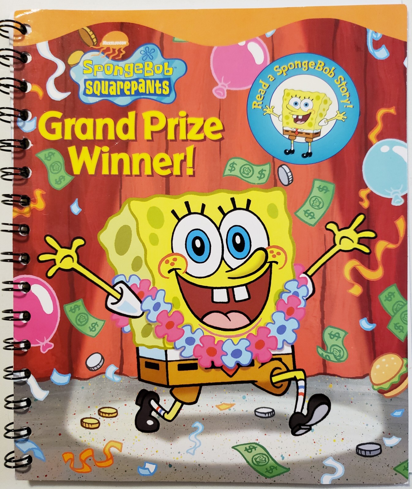 Story Reader Sponge Bob Square Pants Grand Prize Winner Book with Cartridge
