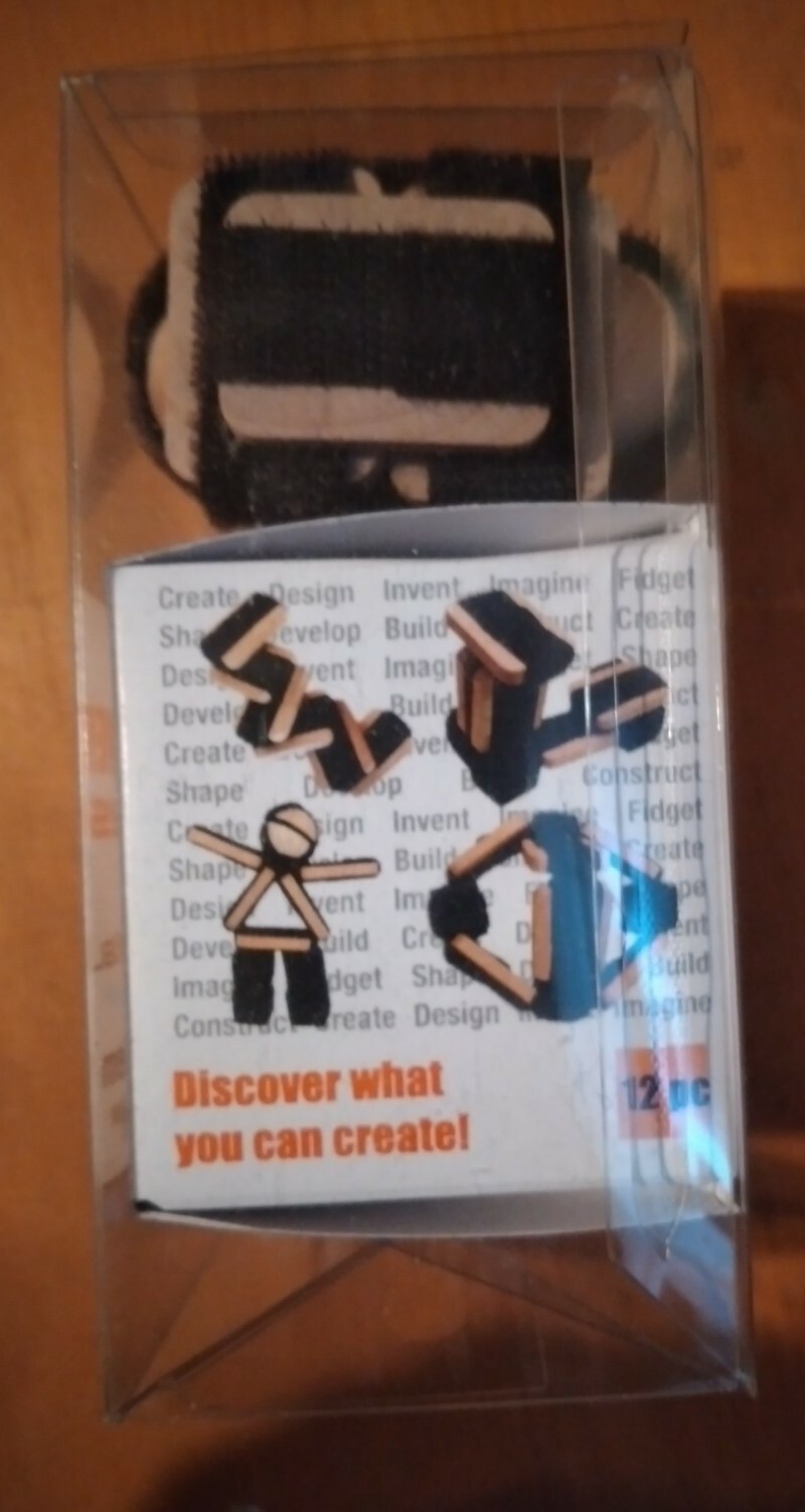 Zorbitz Discovery Cubes Fidget & Building Toy – Wood/Hook & Loop