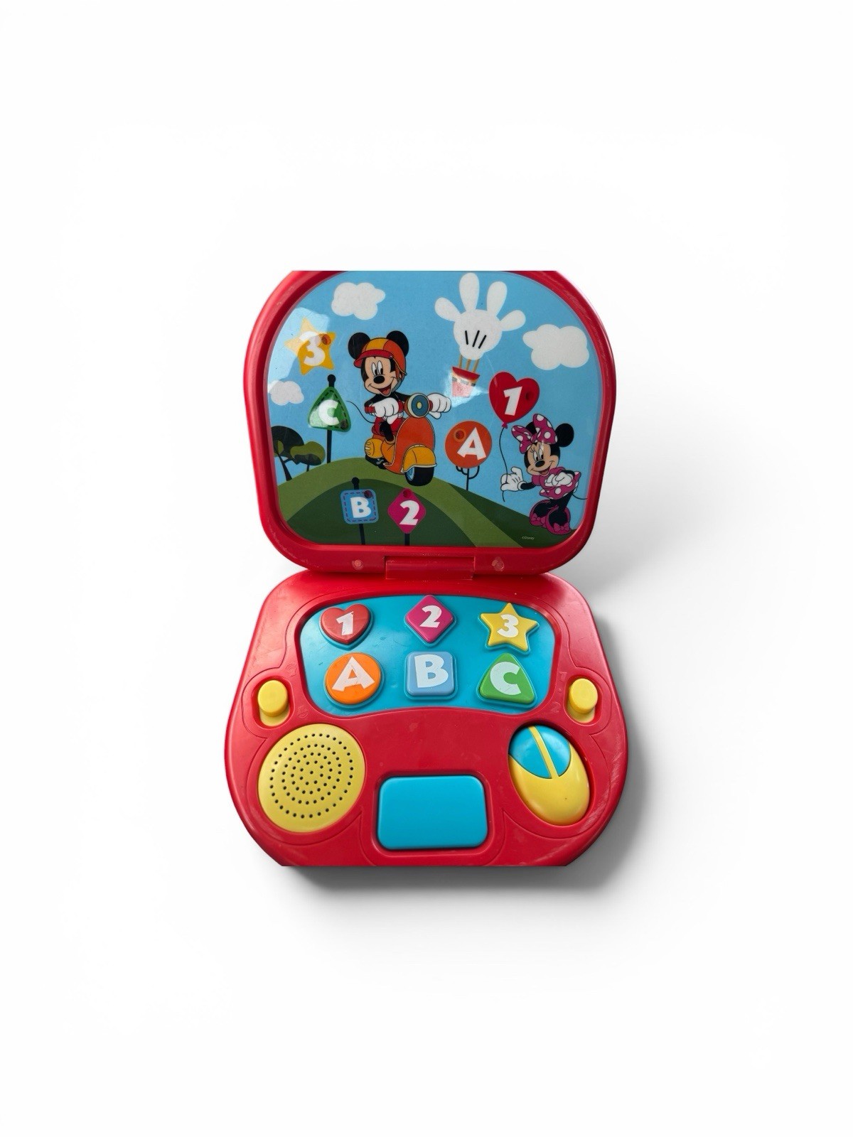 Disney Mickey Mouse & Friends Electronic Learning Laptop Toy ABC 123