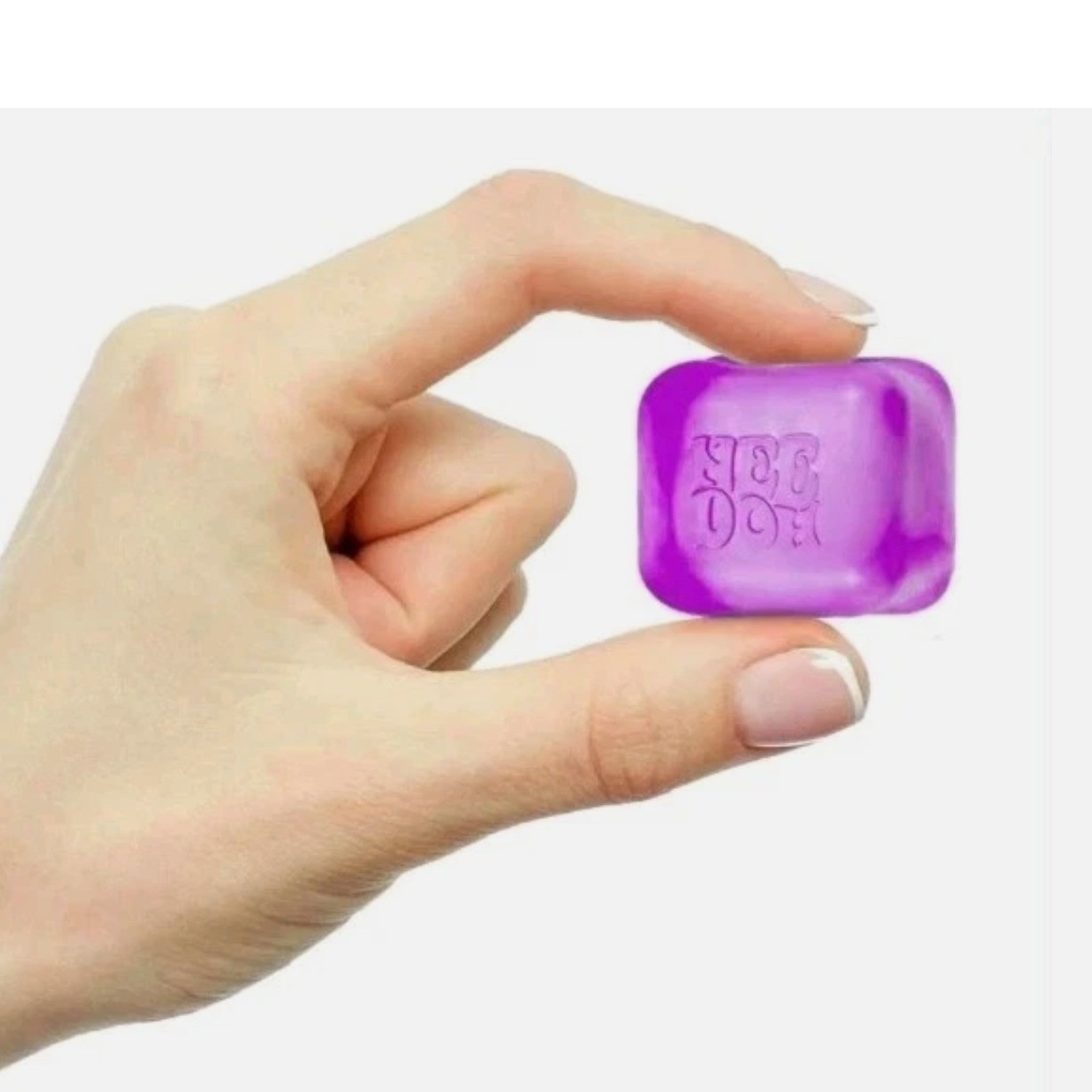PURPLE — New NeeDoh Nice Ice Baby Small Cube Fidget Squish Toy NeeDoh Teenie