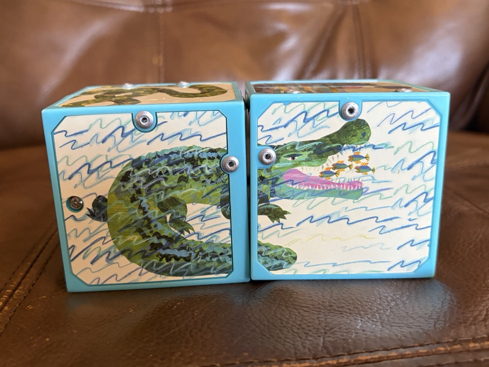 ERIC CARLE Wild Animals Magic Sound Blocks Matching Game Tested Works