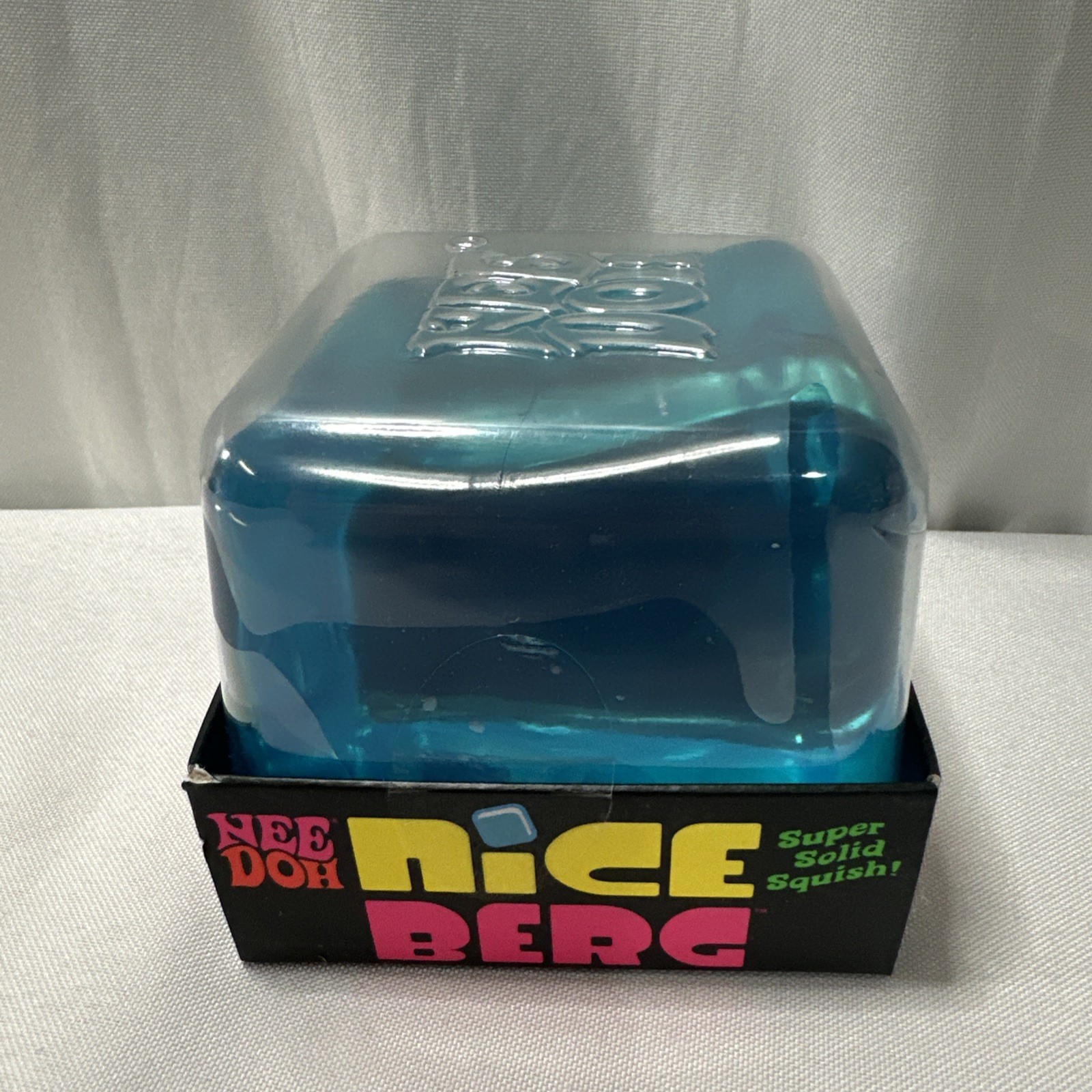 NeeDoh Nice Berg Blue XL Giant Nee Doh Niceberg Squishy Cube Ice