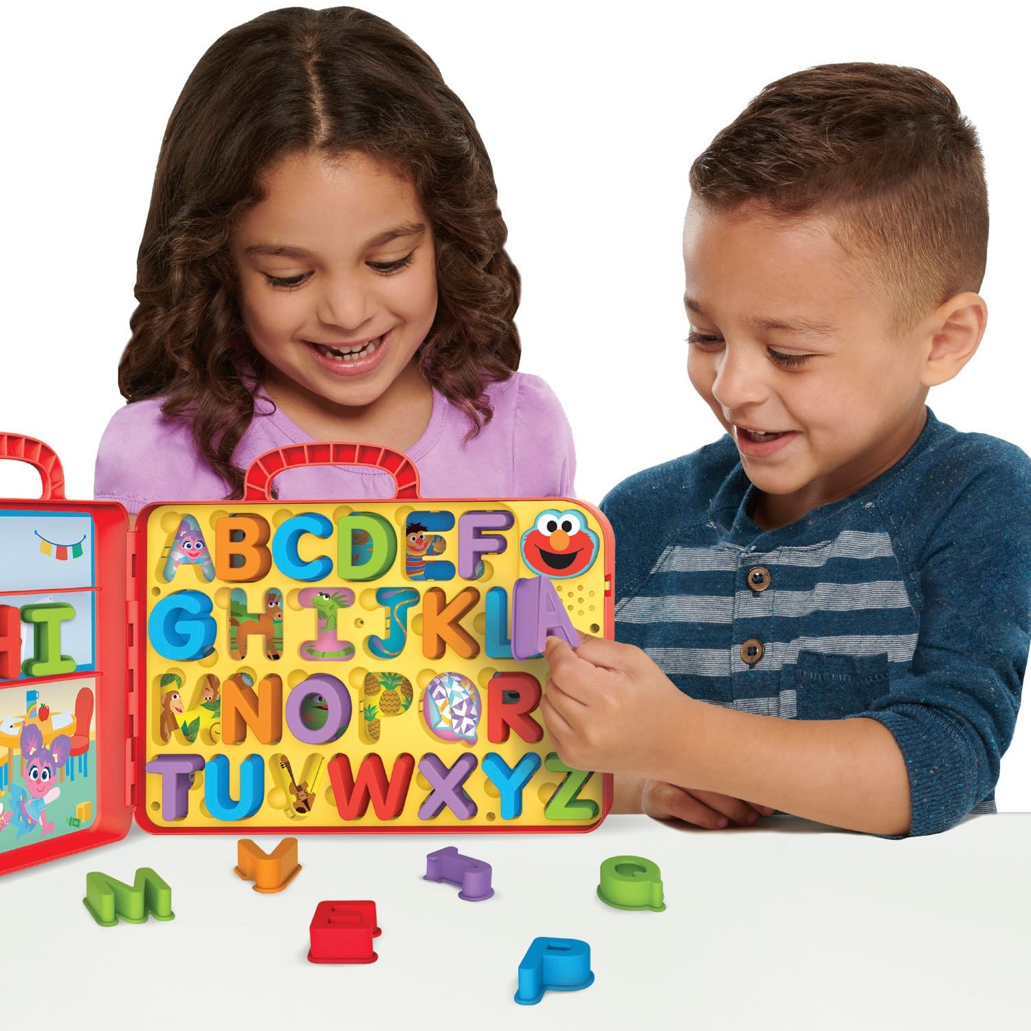 Sesame Street Elmo’s Learning Letters Bus Activity Board, Medium, Multicolor