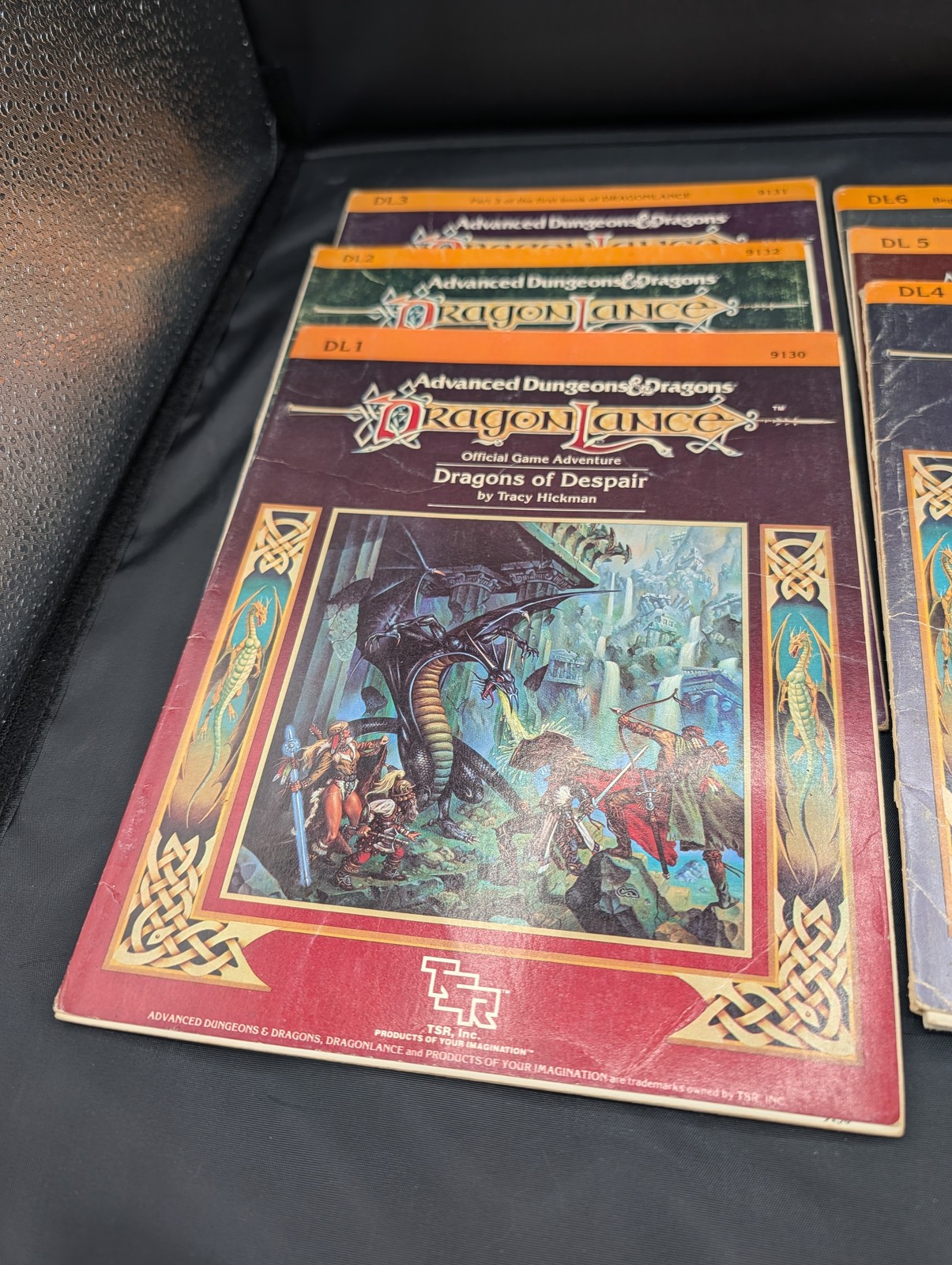 Dragonlance DL1-DL6 Complete Lot AD&D 1st Ed TSR 1984-85 Modules with Maps VG