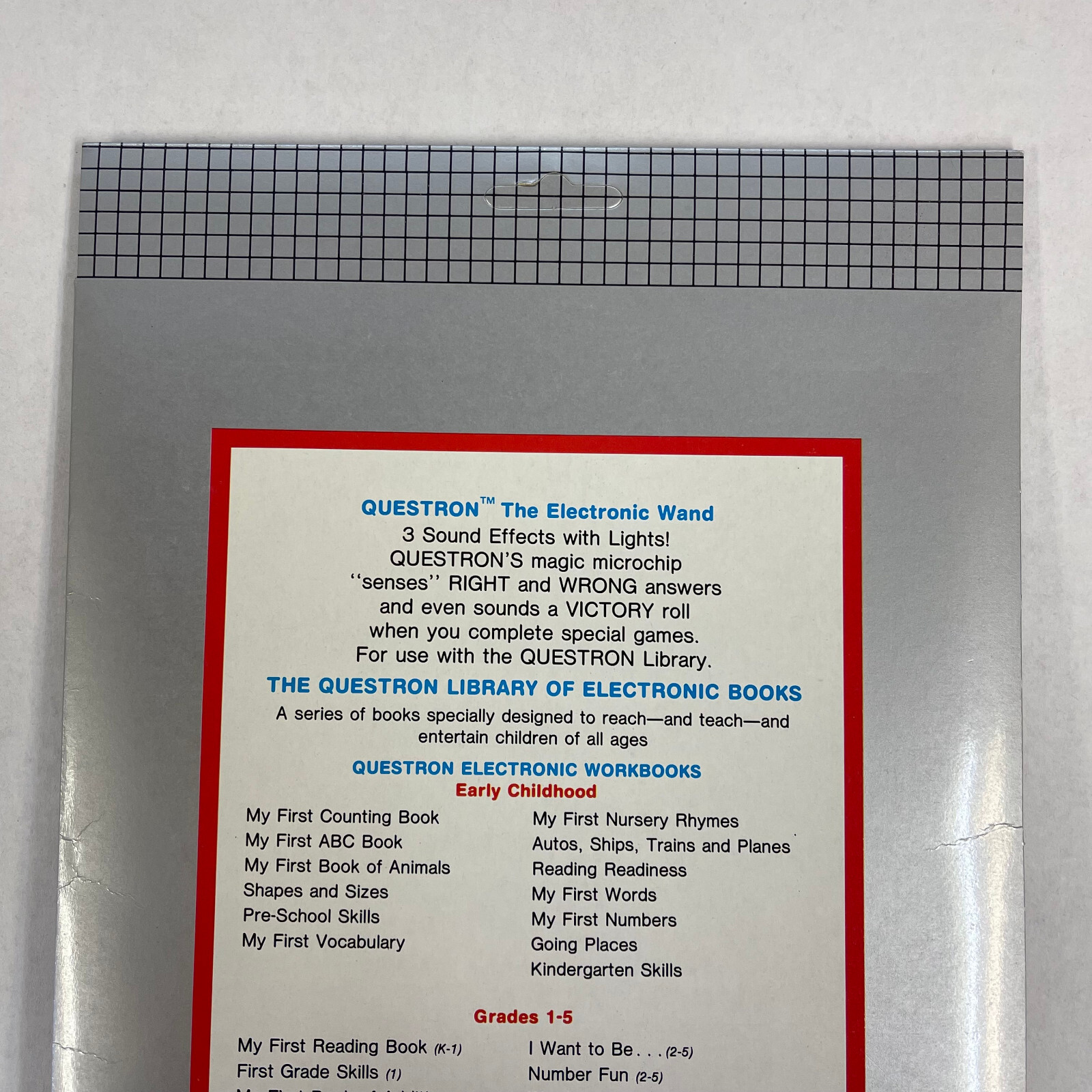 Vintage Questron Electronic Wand New in Box w/Sample Workbook Pages RARE NOS