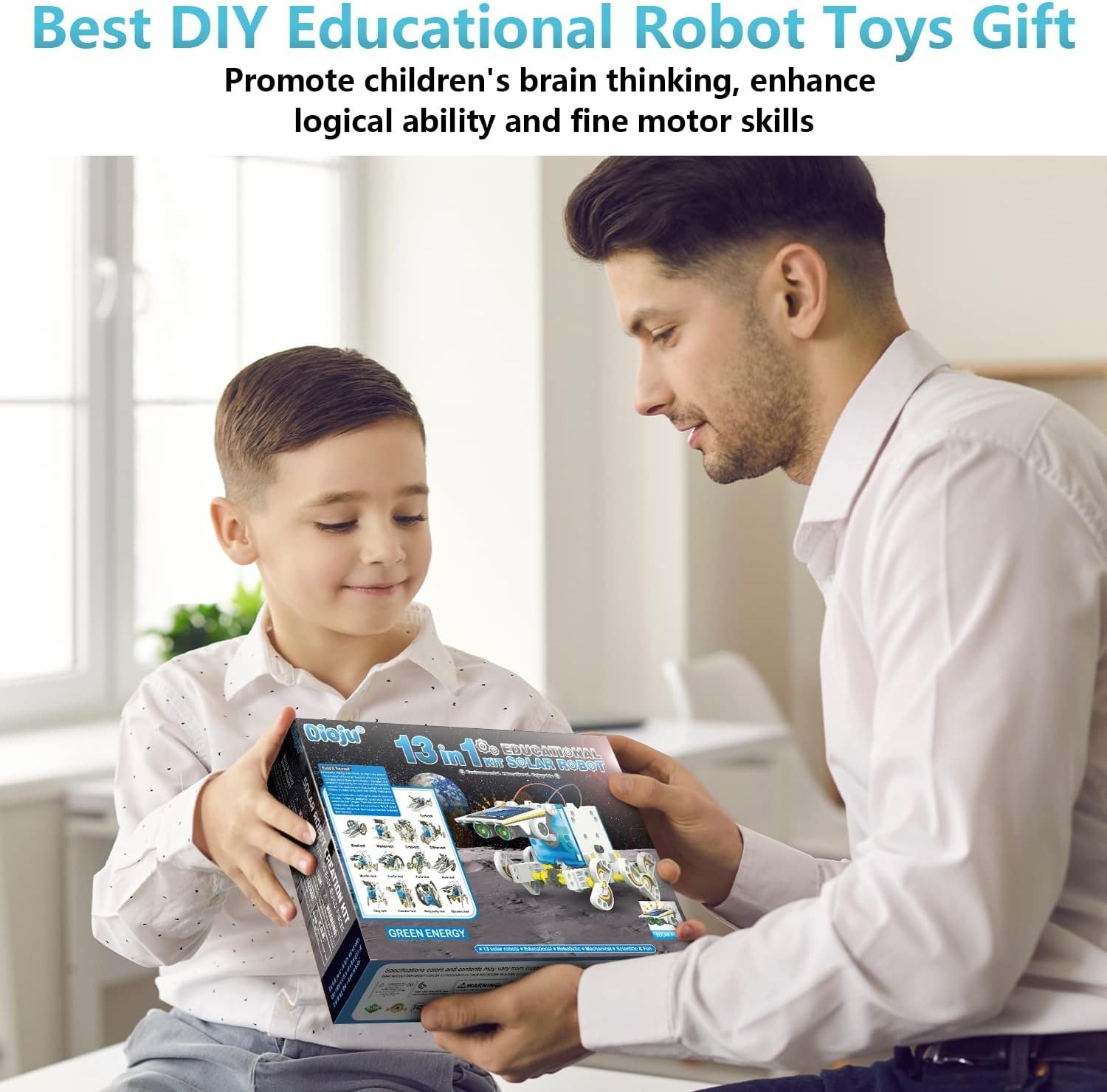 Eco-Friendly 13-in-1 Solar Robotics Kit for Kids: Hands-On STEM Learning Fun