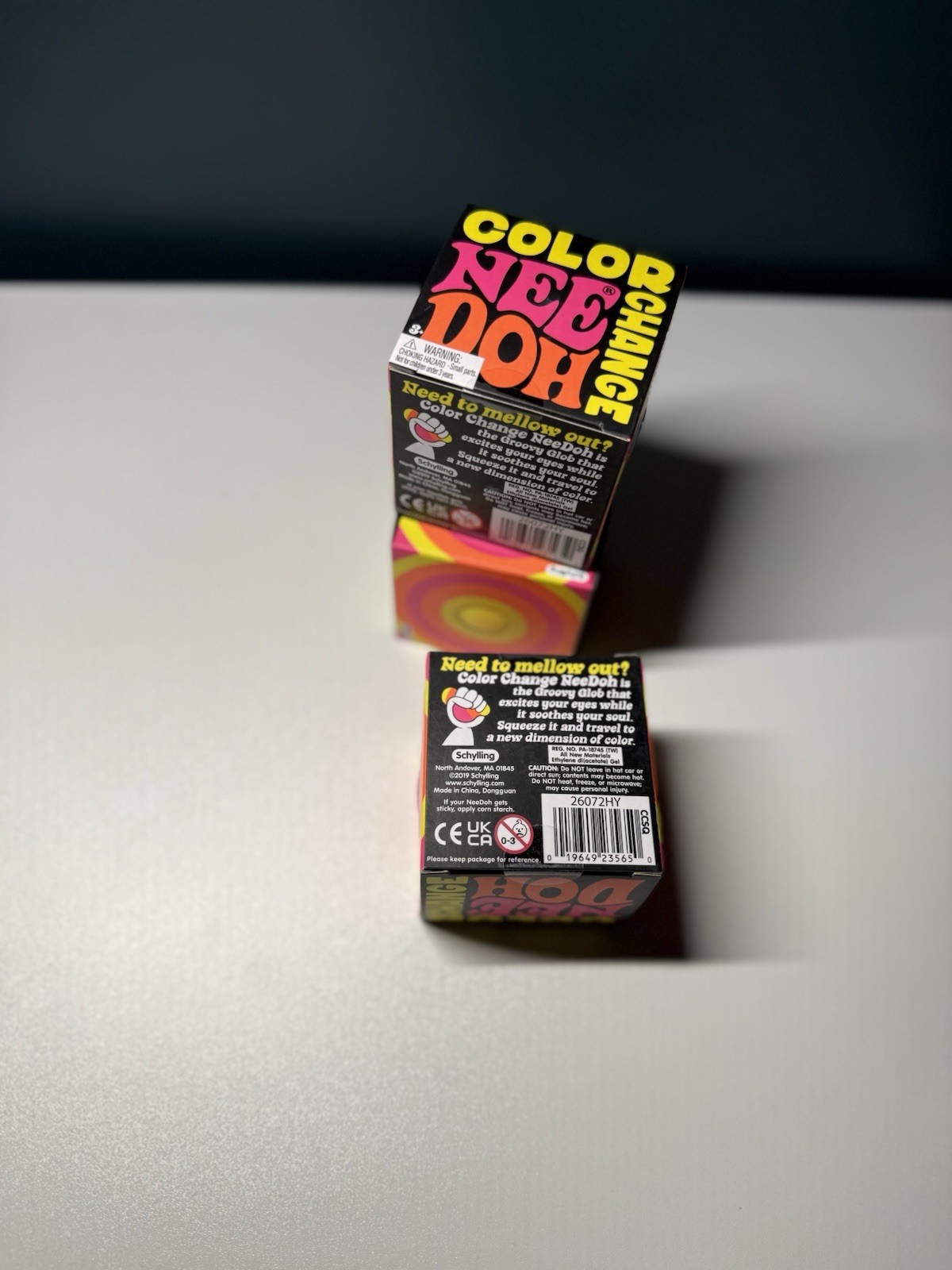 LOT OF 3! NeeDoh COLOR Change In Blue, Pink & Yellow!